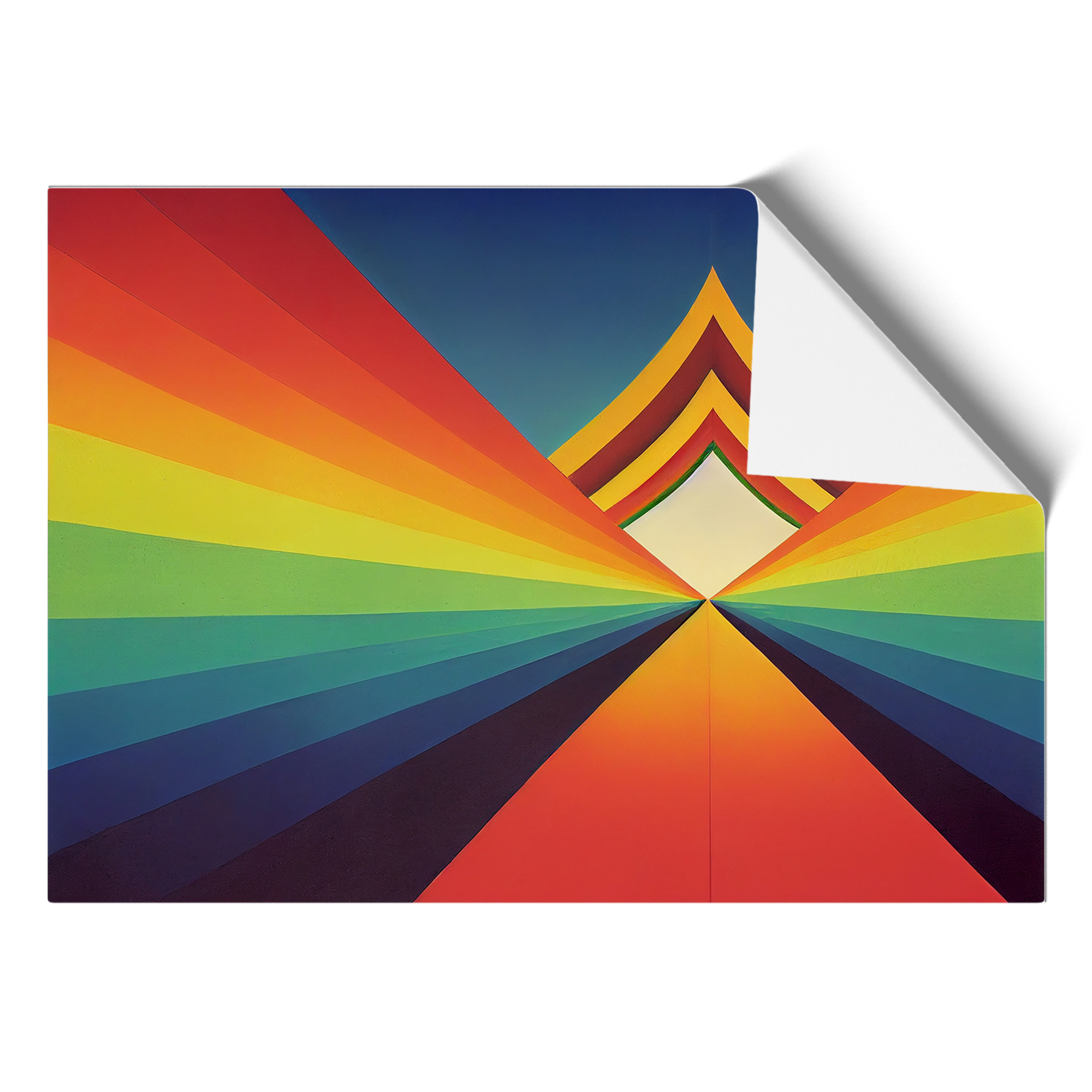 Abstract Rainbow Art Vol.1 Framed Canvas Wall Art Print Poster Picture