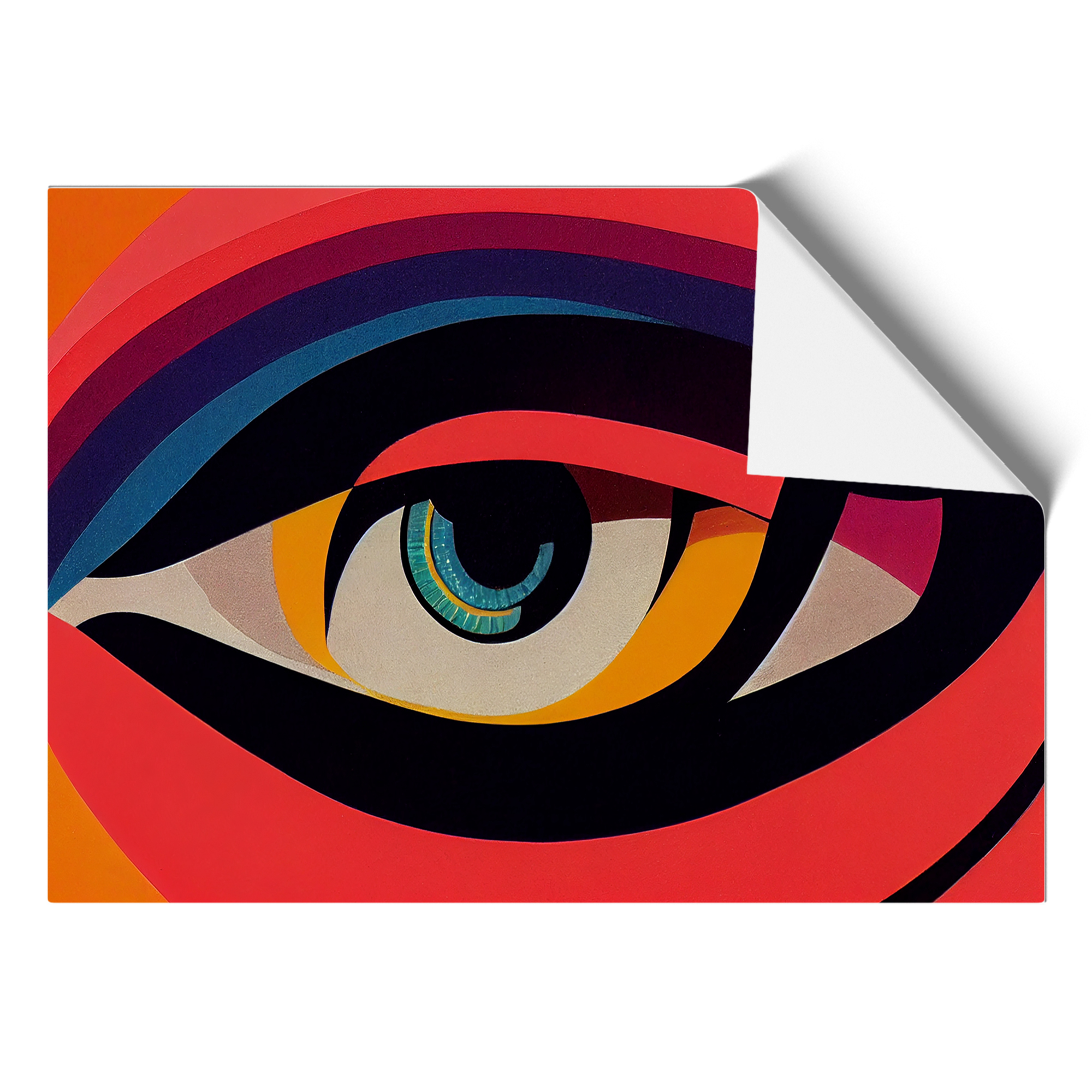 Colourful Abstract Eye Vol.6 Wall Art Print Framed Canvas Picture