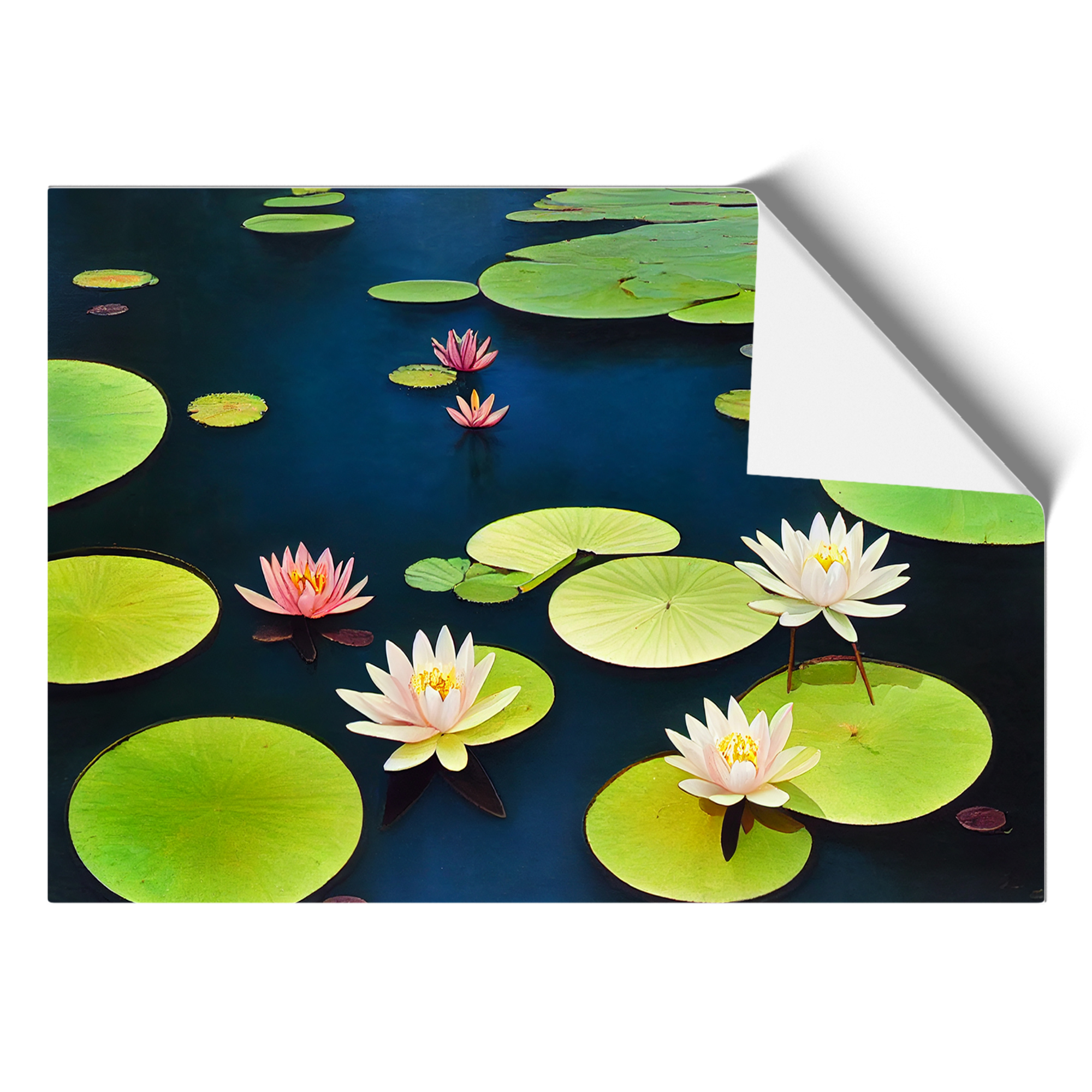 extraordinary-water-lily-pond-wall-art-print-framed-canvas-picture