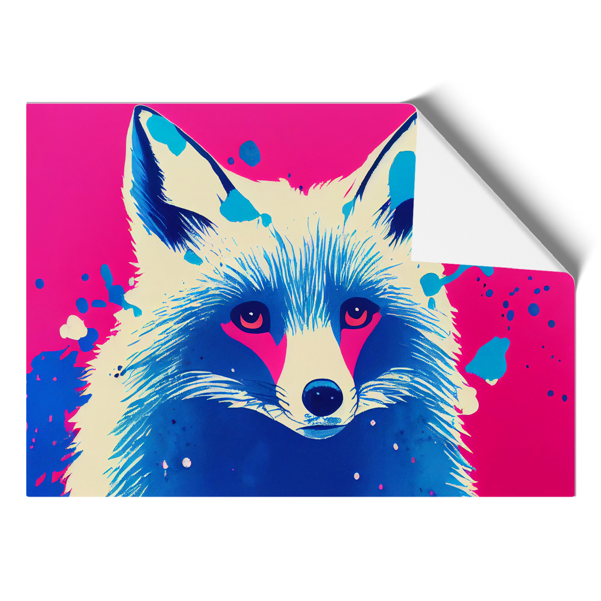 Fox Paint Splatter Vol.1 Abstract Wall Art Print Framed Canvas Picture Poster eBay