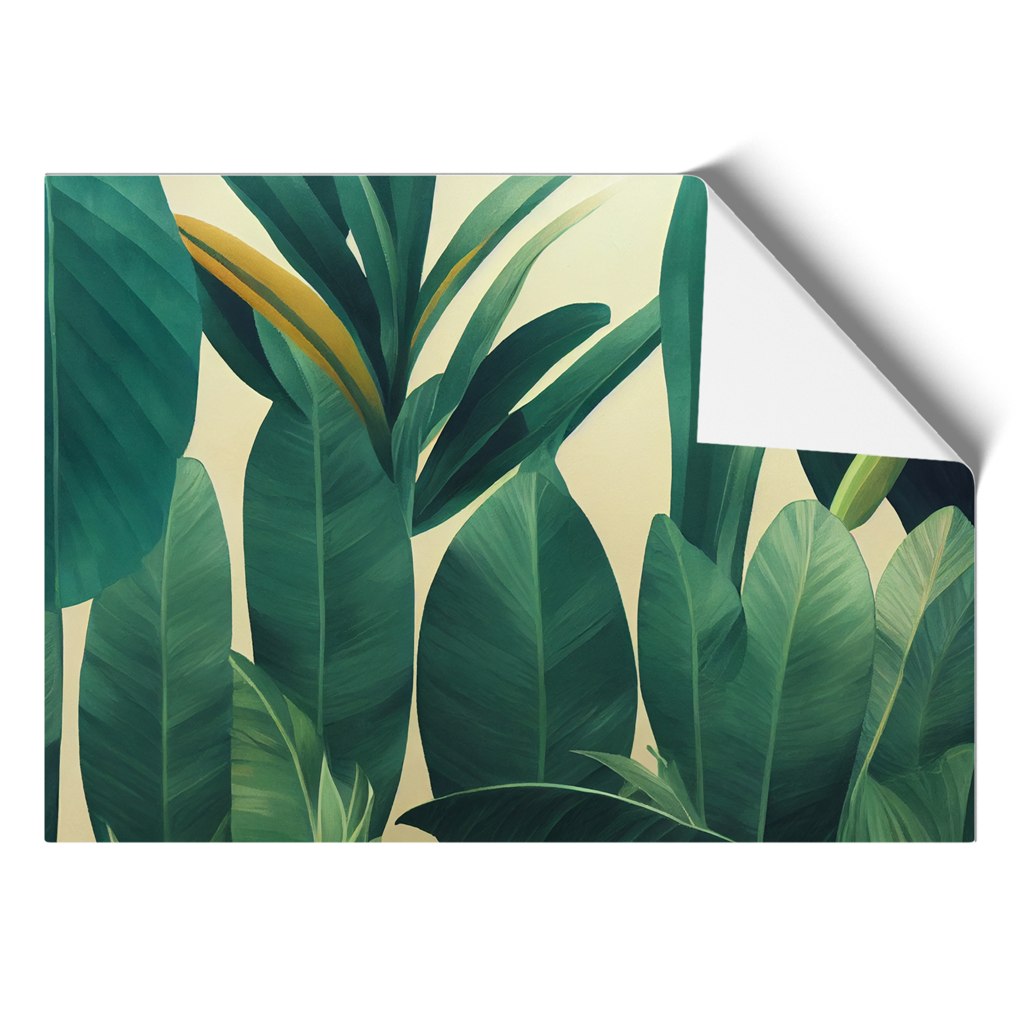 Harmonische tropische Blätter Wandbild Kunstdruck gerahmt Leinwand Bild Poster Deko - Bild 8 von 8