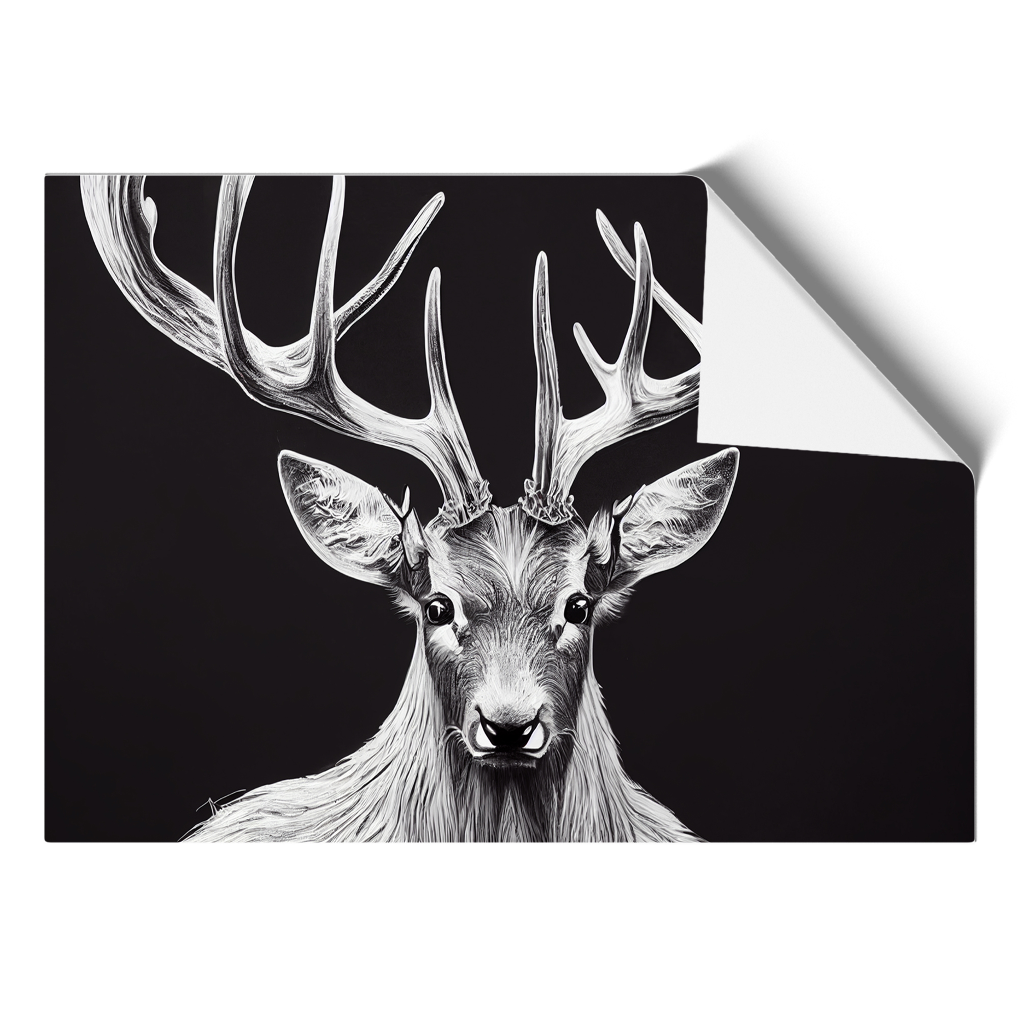 Picturesque Stag Deer Framed Wall Art Poster Print Home Decor Canvas