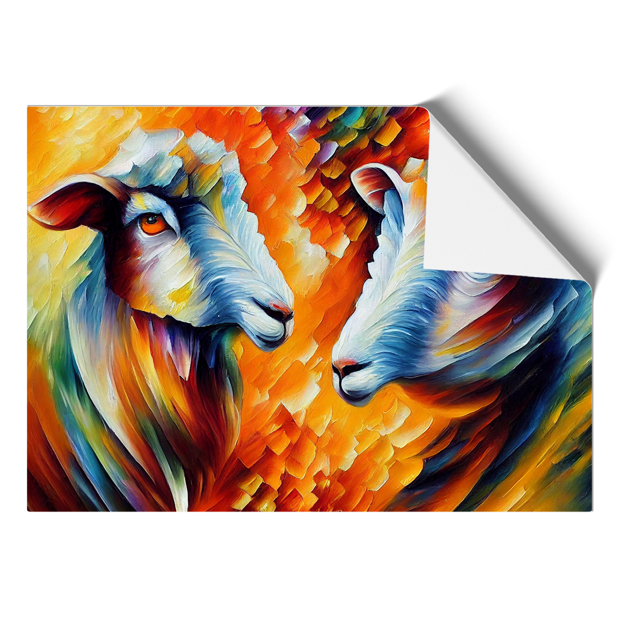 Sheep Vol.1 Abstract Framed Canvas Wall Art Print Poster Picture, Home ...