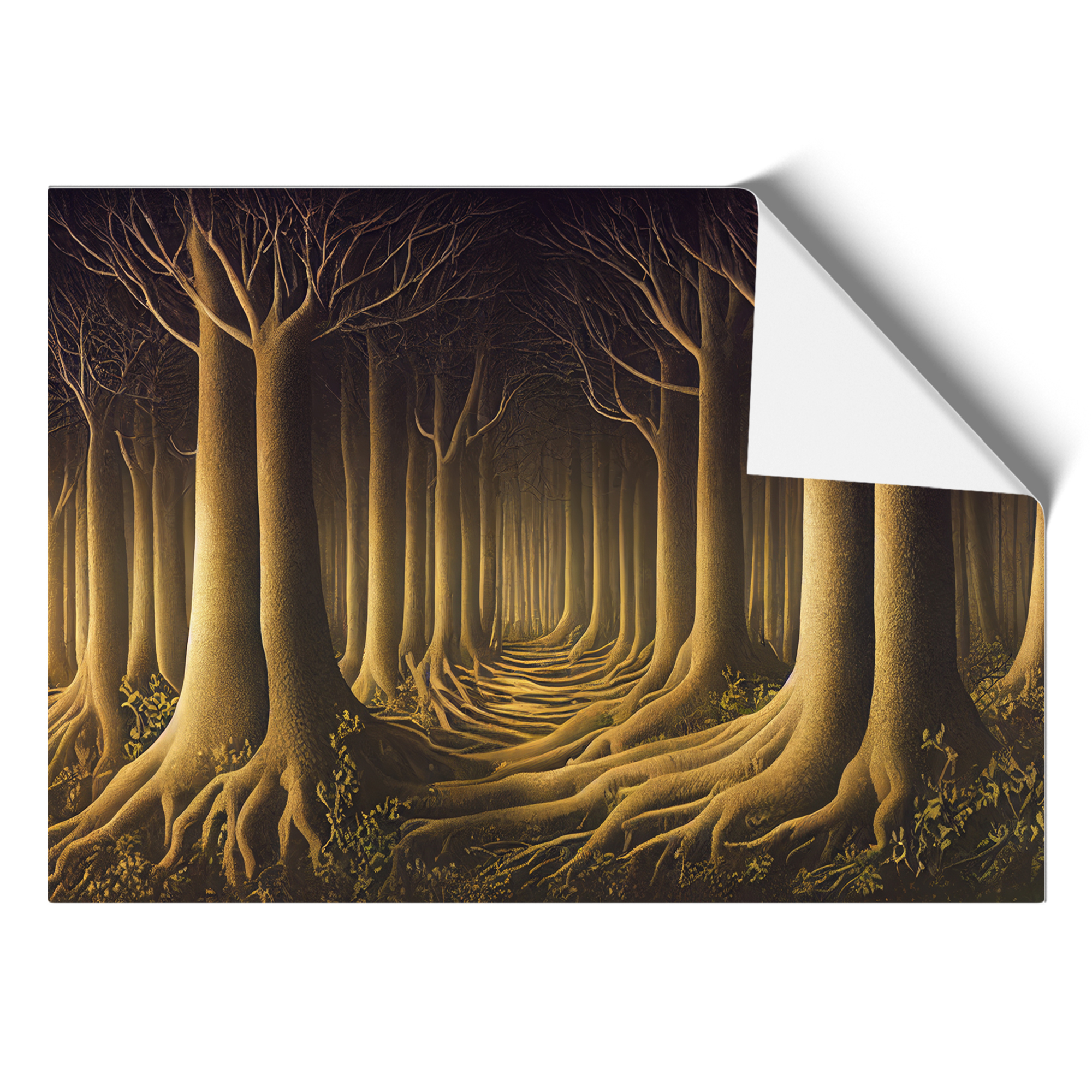Süßer Wald Wandbild Kunstdruck gerahmt Leinwand Bild Poster Deko Wohnzimmer - Bild 8 von 8