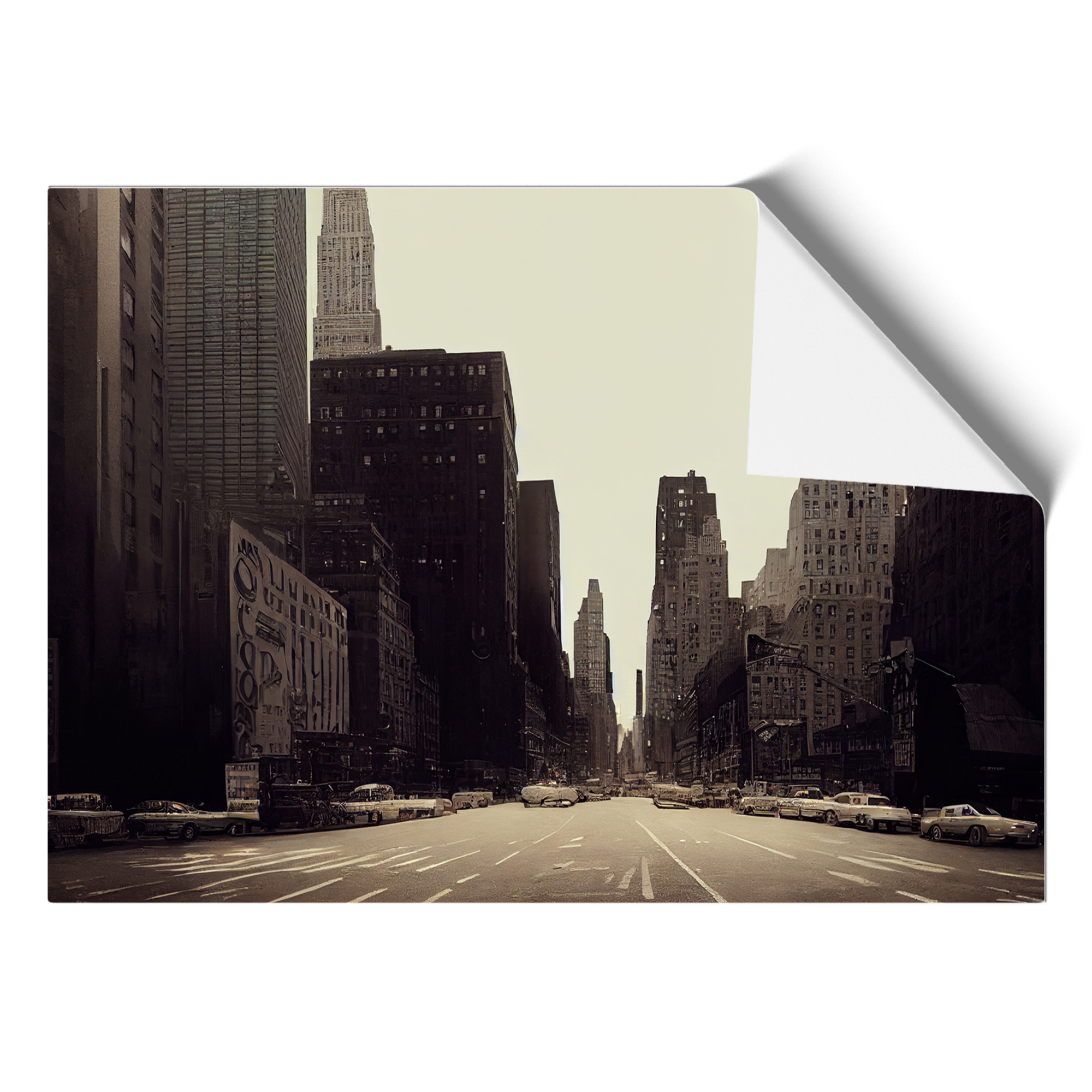 Vintage New York Skyline Vol.1 Wall Art Print Framed Canvas Picture Poster Decor-image