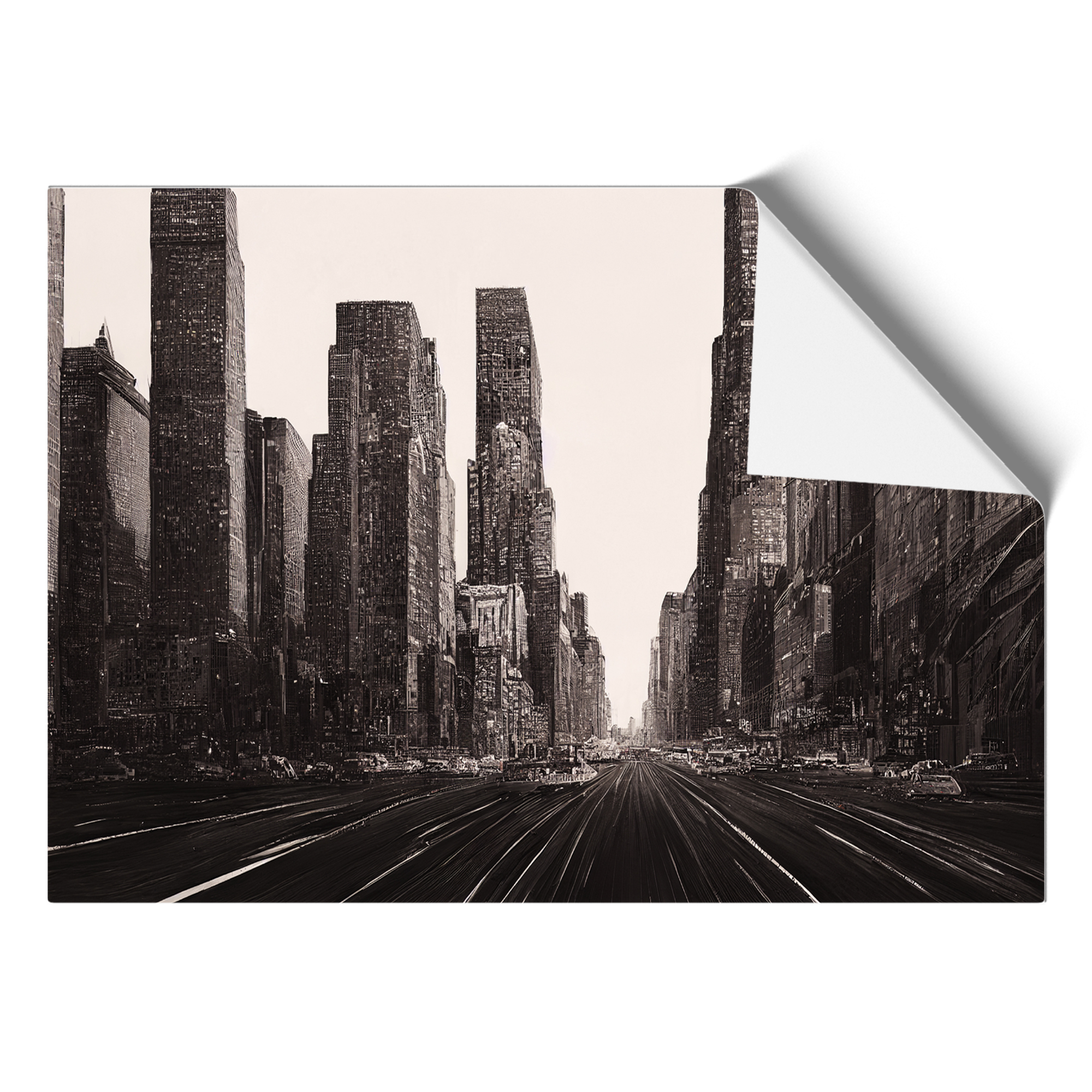 Vintage New York Skyline Vol.2 Wall Art Print Framed Canvas Picture Poster Decor-image