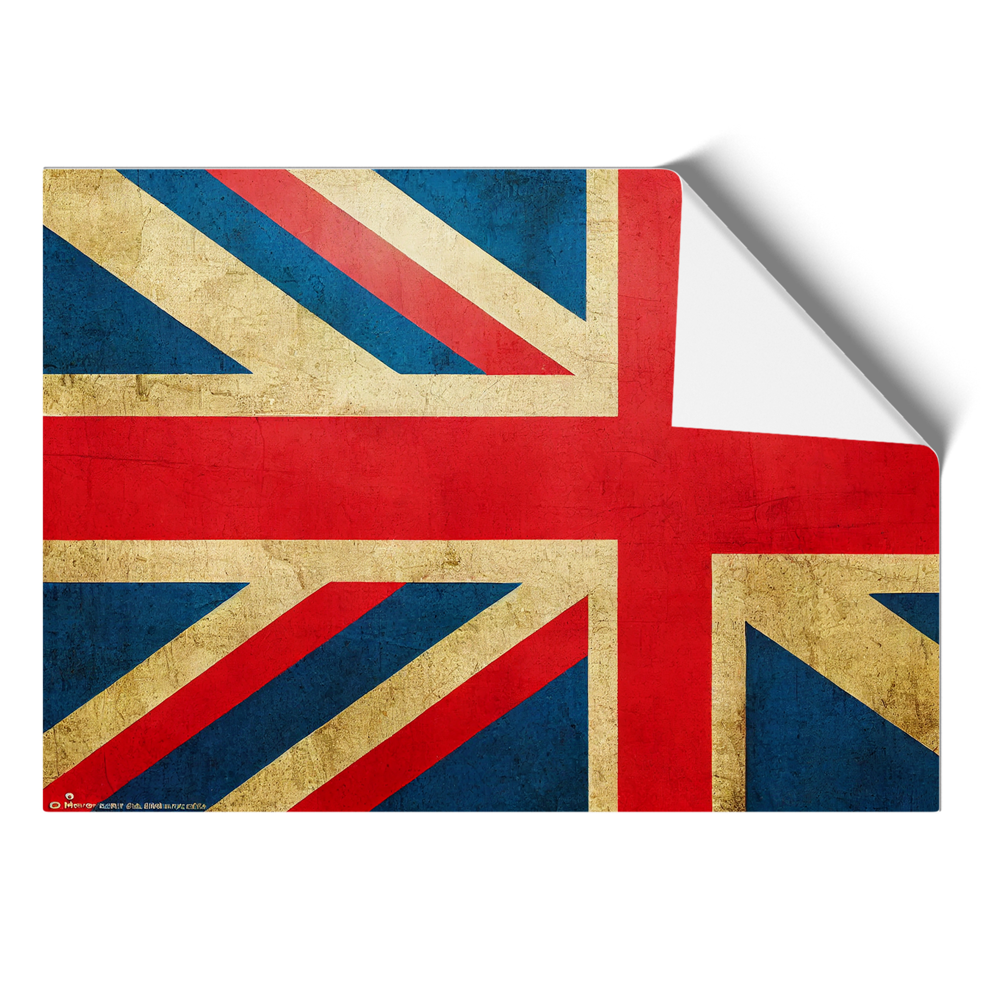 Vintage Union Jack Flag Vol.4 Framed Canvas Wall Art Print Poster ...