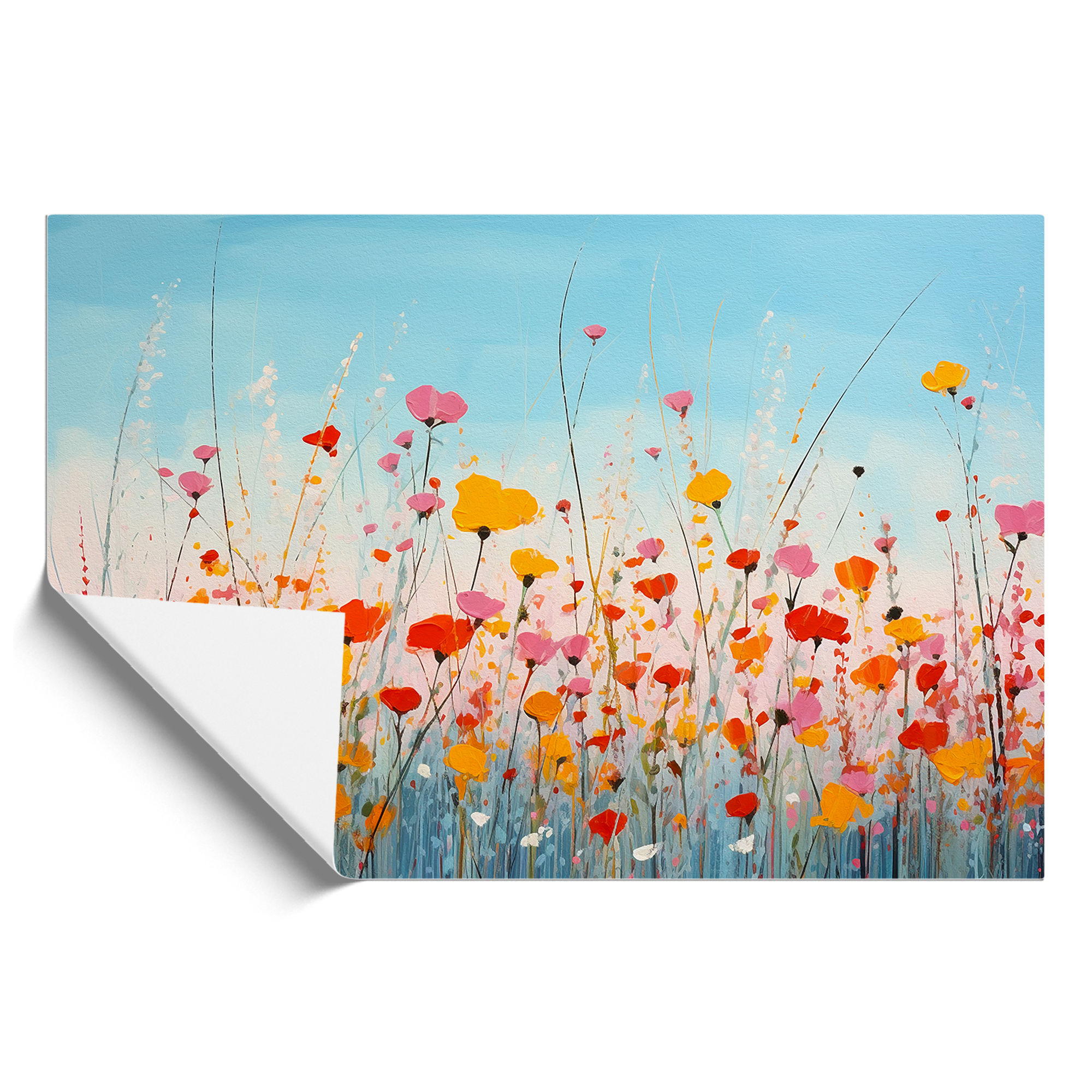 Wildflowers Minimalism Framed Canvas Wall Art Print Poster Picture, Home Decor - Picture 8 of 8
