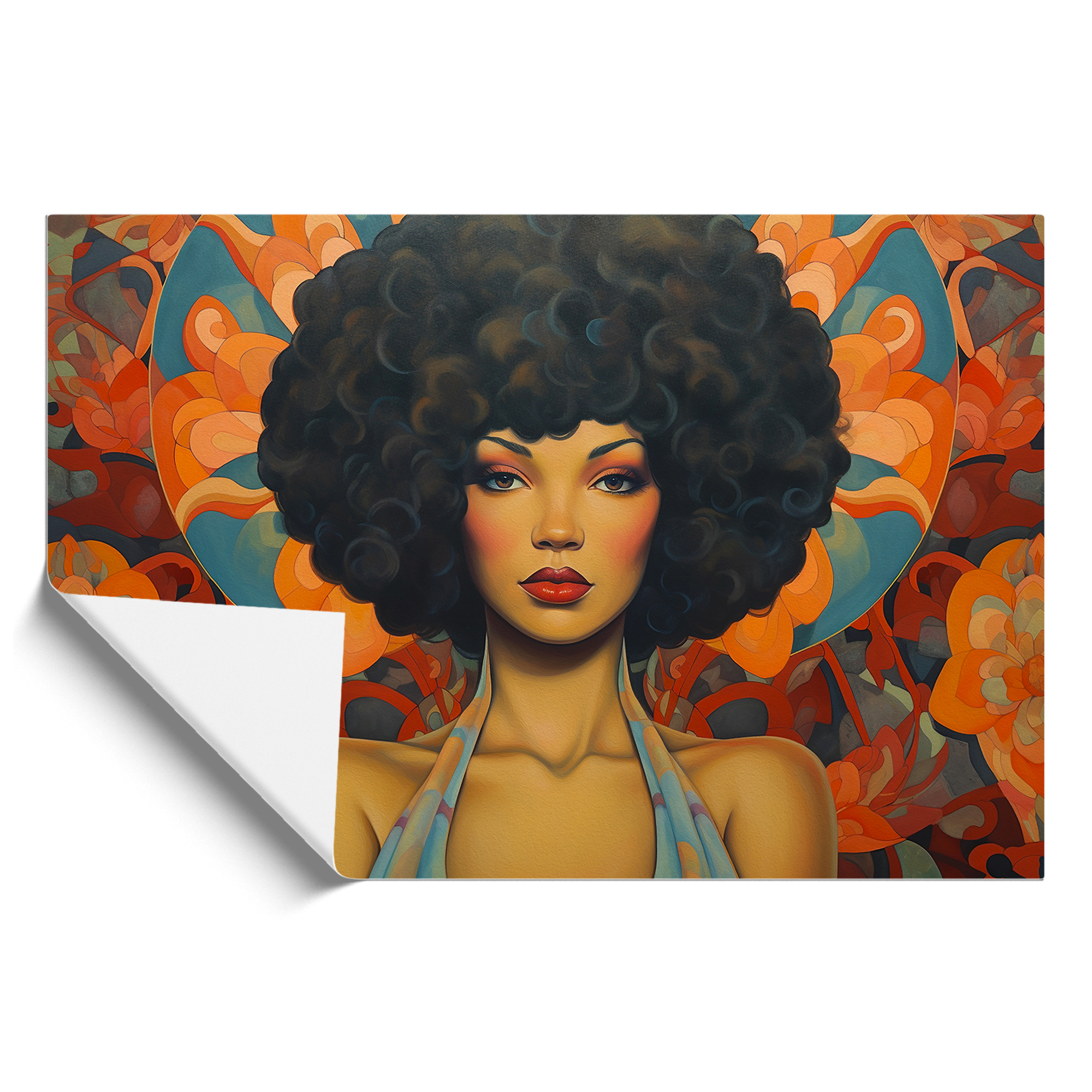 Póster arte de pared enmarcado Art Deco mujer con lienzo impresión cuadro pintura - Imagen 4 de 4