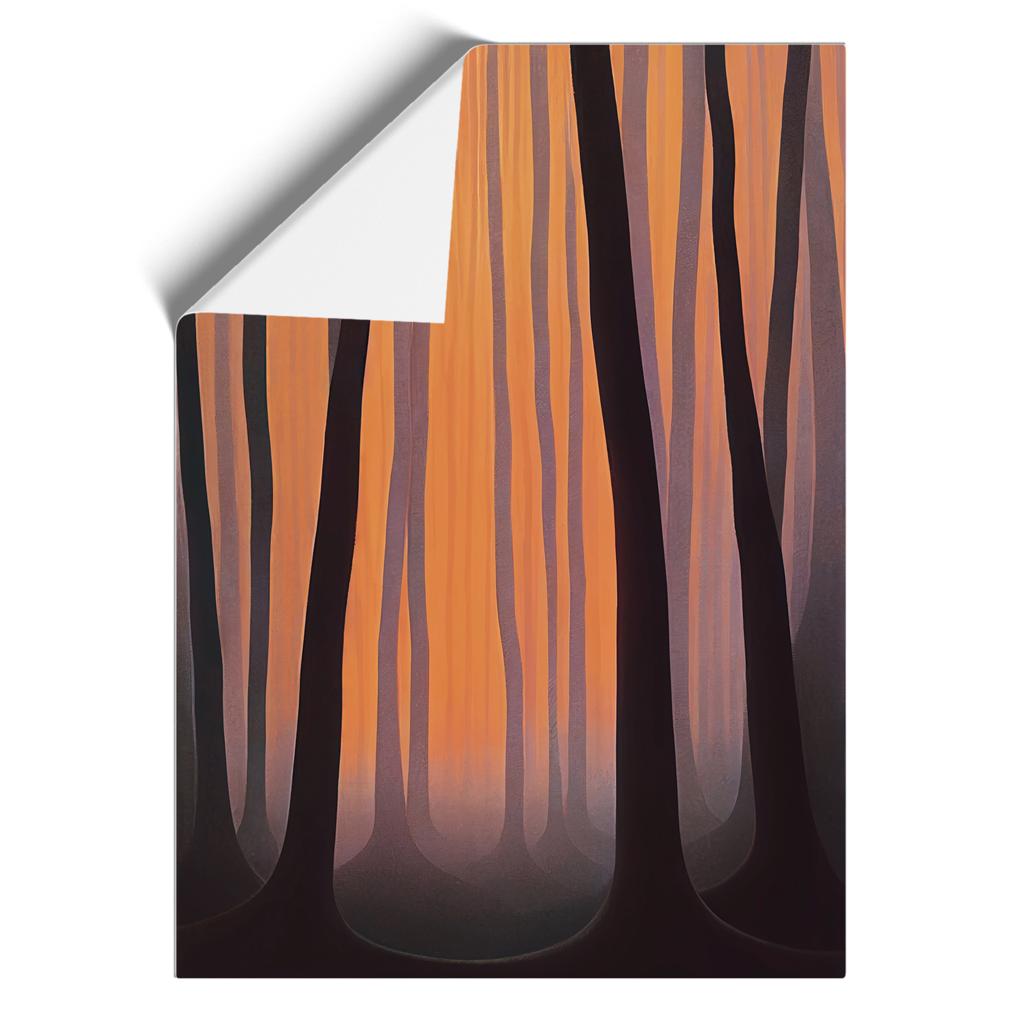 Abstract Autumnal Forest No.3 Framed Canvas Wall Art Print Poster Picture - Picture 8 of 8