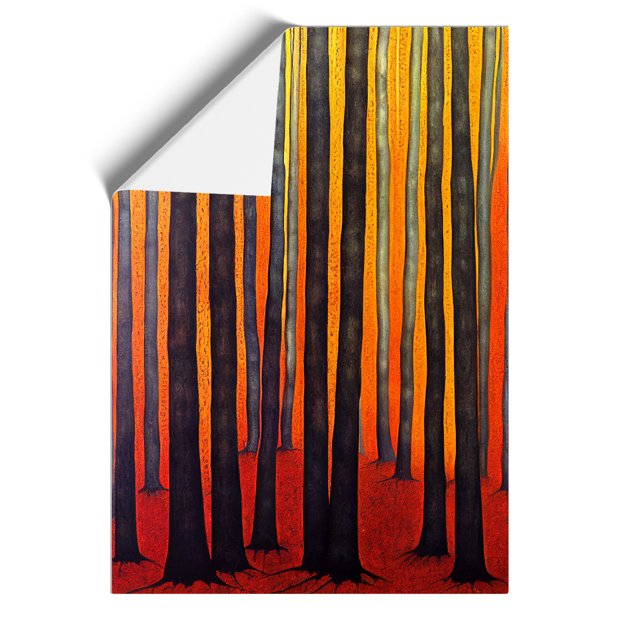 Abstract Indian Forest Framed Canvas Wall Art Print Poster Picture, Home Decor - Picture 8 of 8