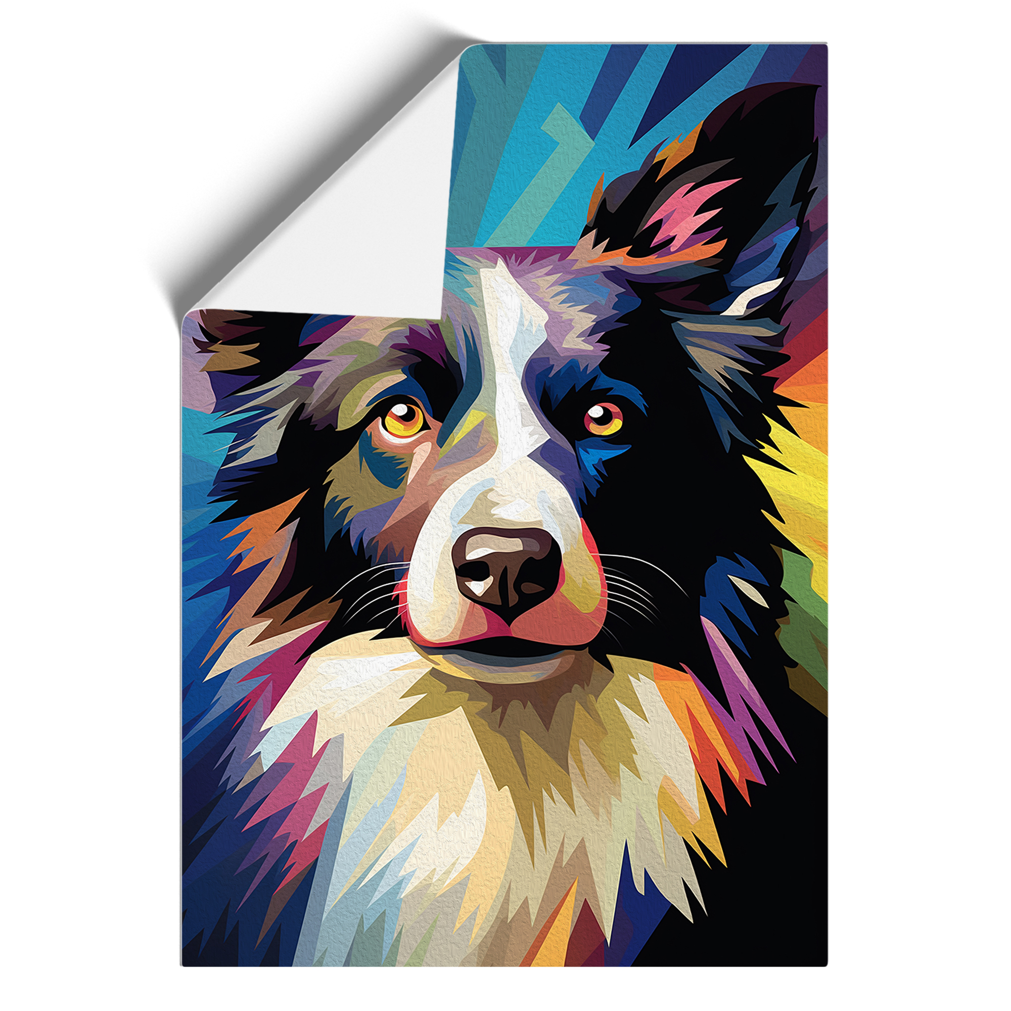 Border Collie Op No.2 Framed Canvas Wall Art Print Poster Picture, Home Decor - Picture 8 of 8