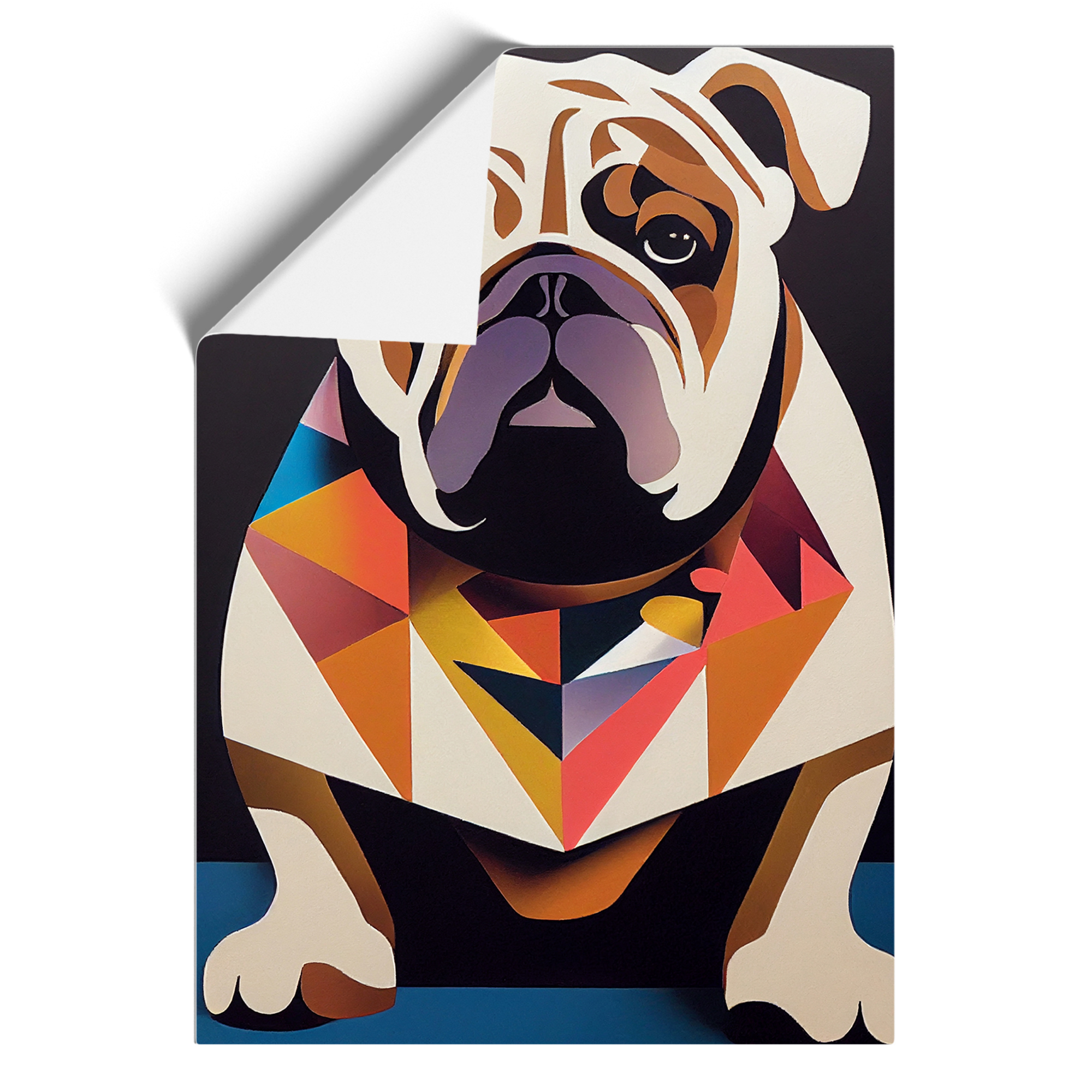 British Bulldog Abstract Vol.4 Framed Canvas Wall Art Print Poster Picture - Picture 8 of 8