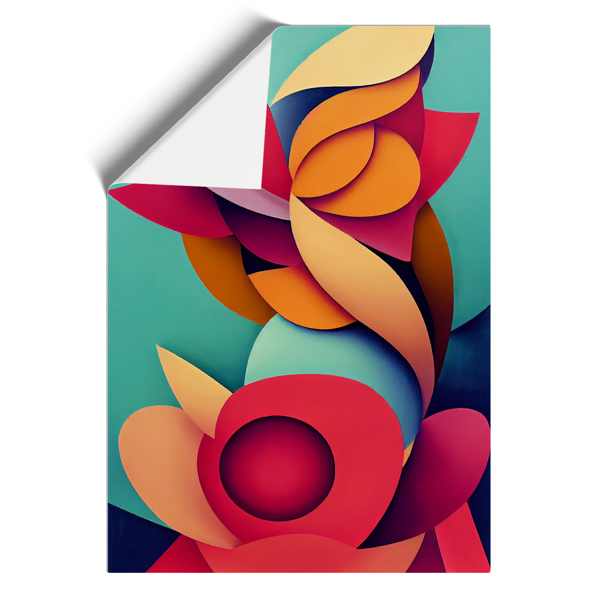 Floral Cubism Framed Wall Art Print Large Picture Ready to Hang | eBay UK
