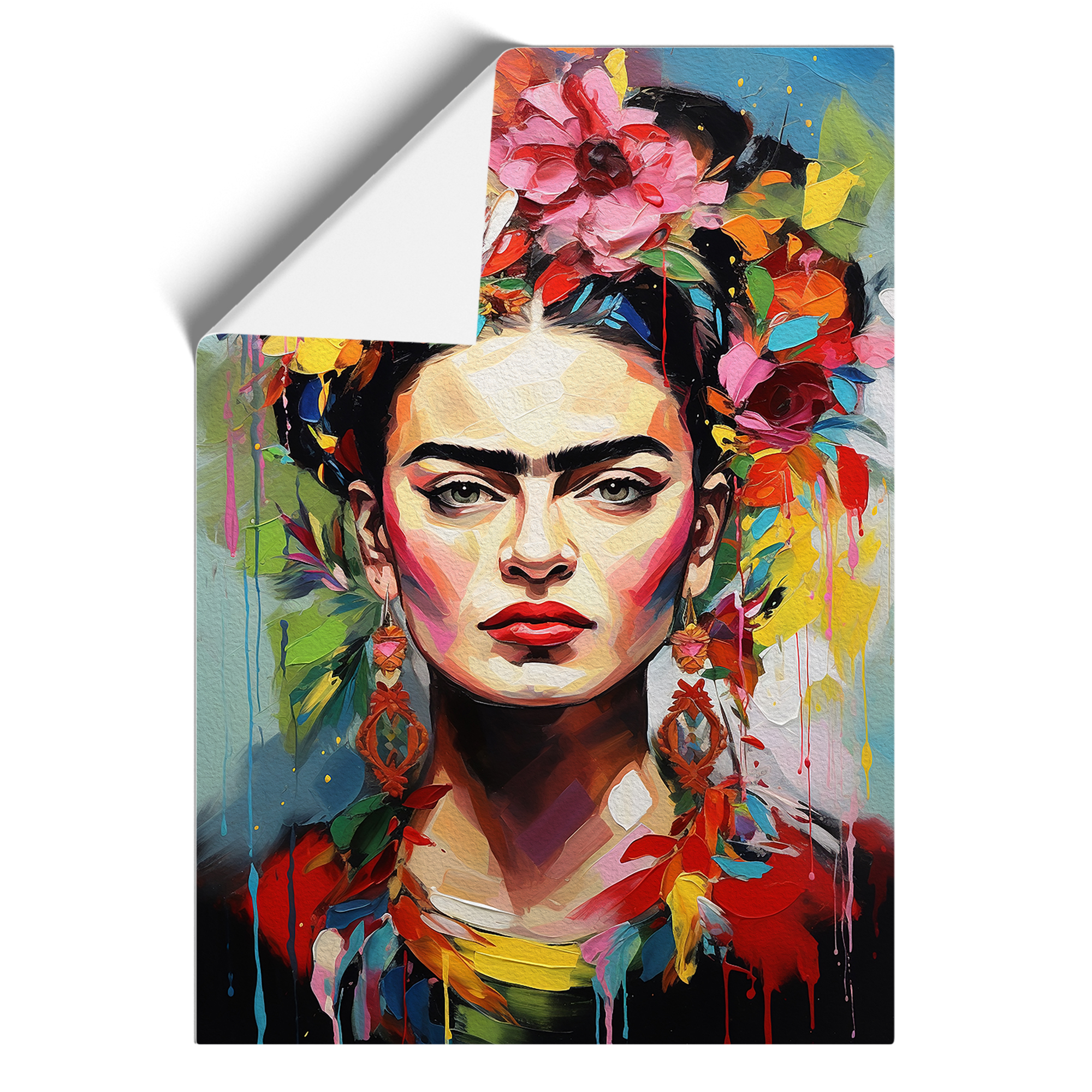 Frida Kahlo Expressionismus Wandbild Kunstdruck gerahmt Leinwand Bild Poster Deko - Bild 8 von 8