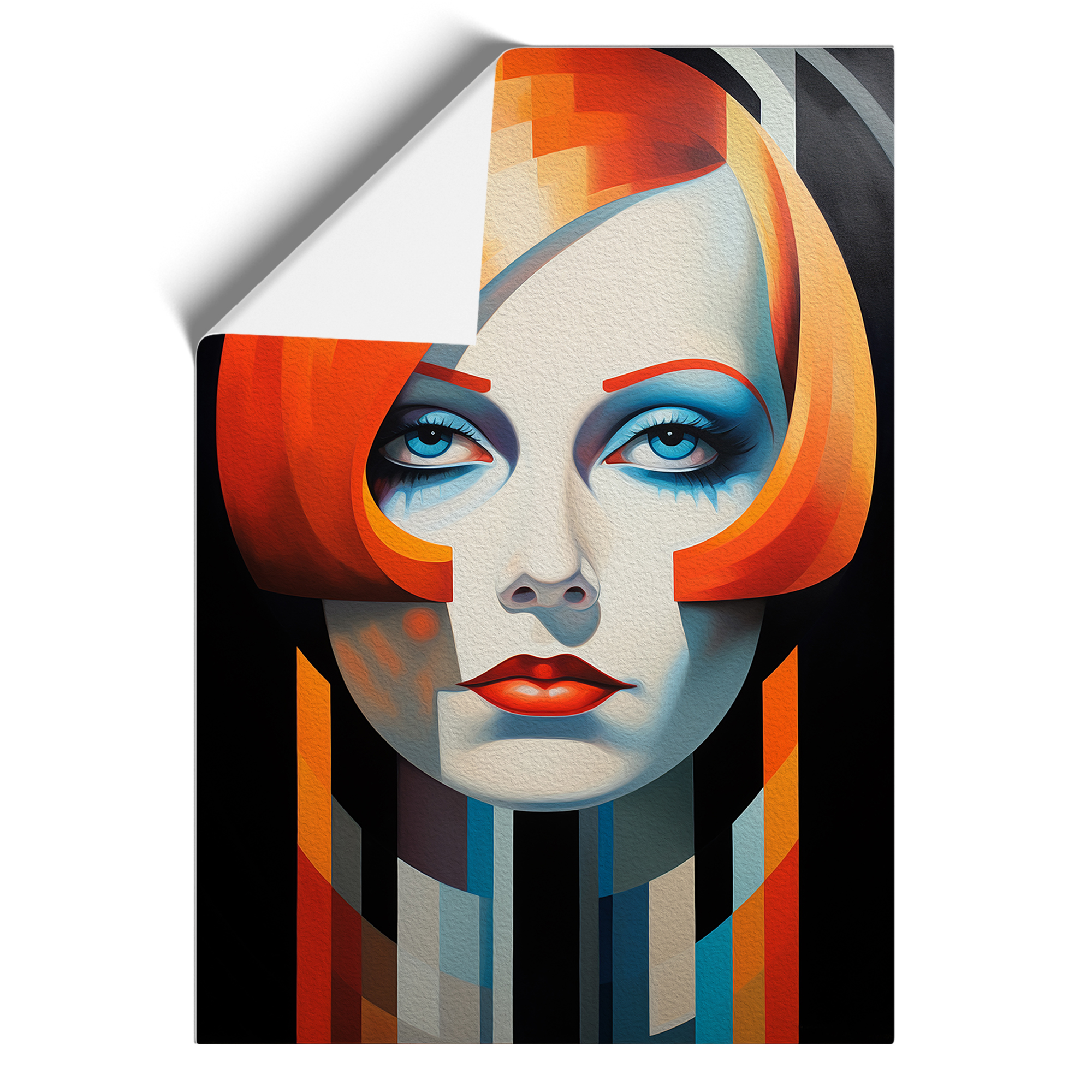 Quadro poster Greta Garbo costruttivismo con cornice tela wall art stampa - Foto 8 di 8