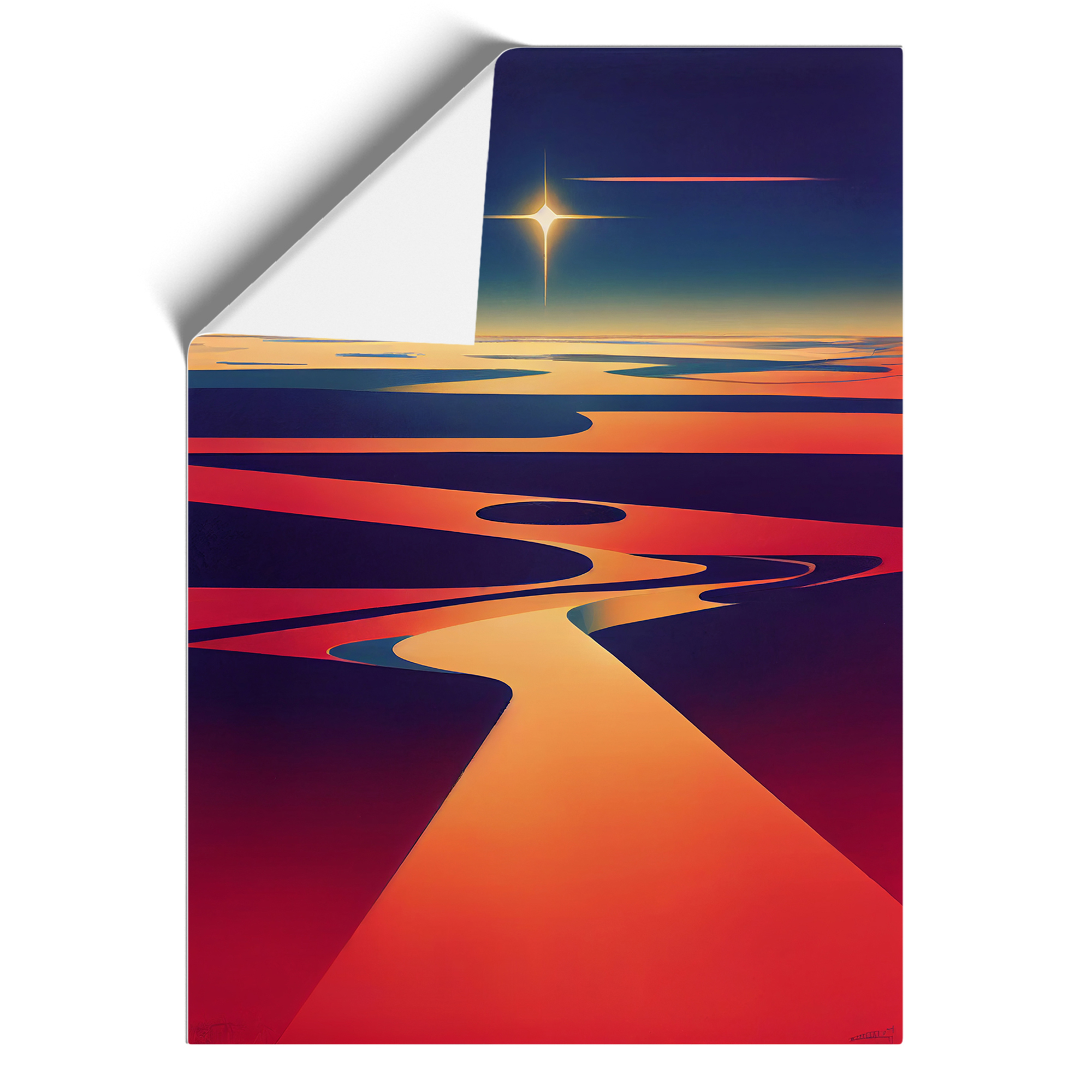 Ingenious Sunset View Framed Canvas Wall Art Print Poster Picture, Home Decor - Picture 8 of 8