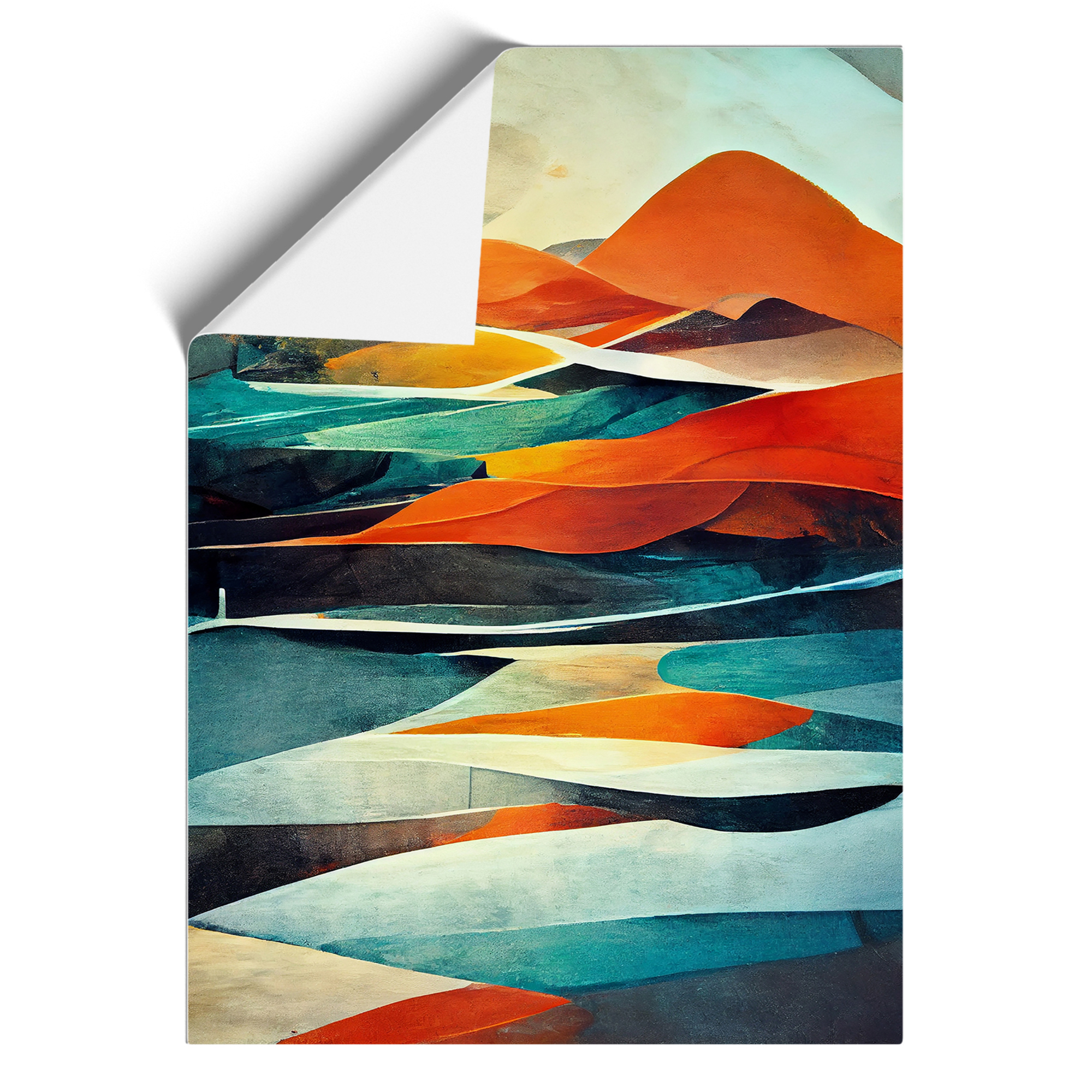 Meadow Landscape Abstract No.2 Framed Canvas Wall Art Print Poster Picture - Picture 8 of 8