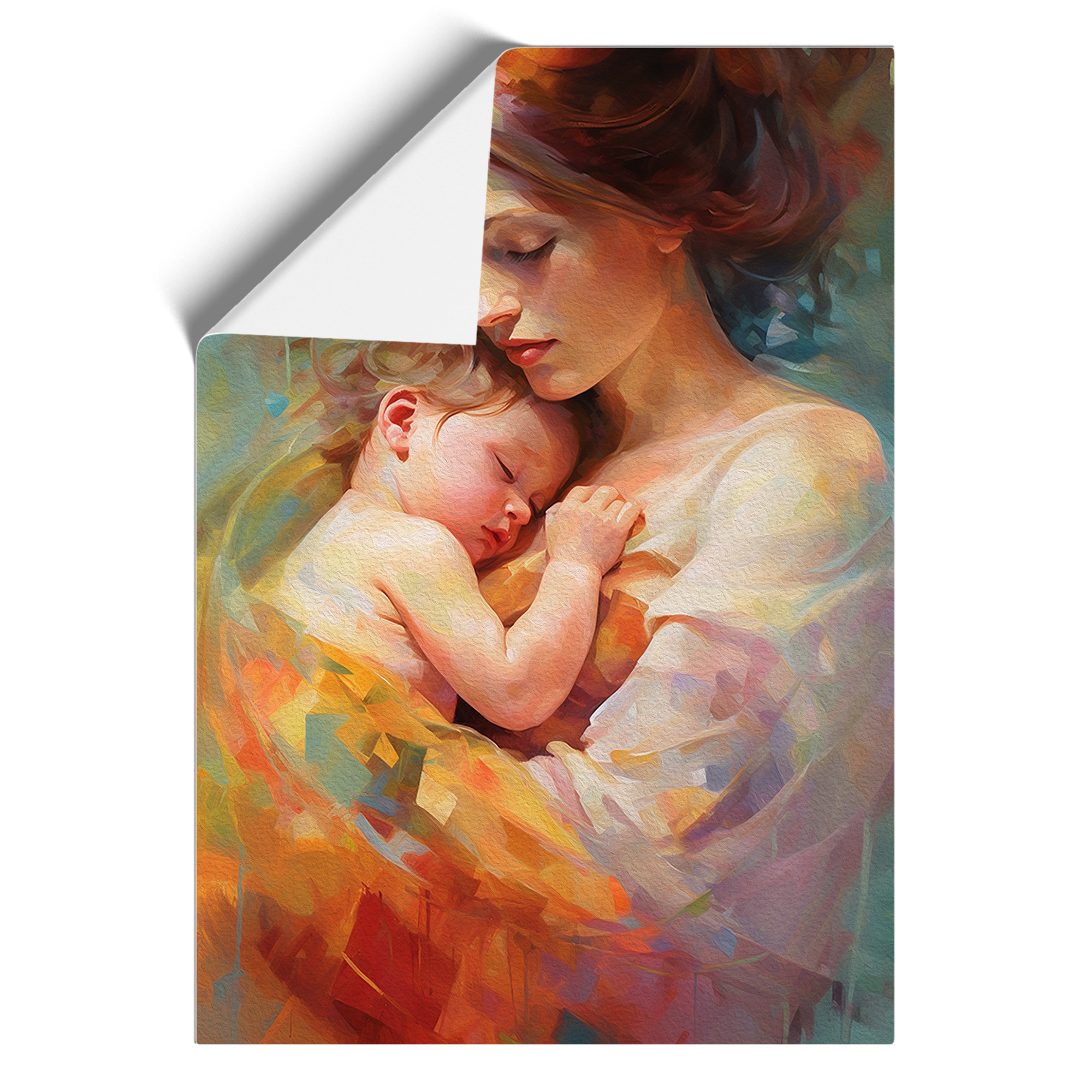 Mother and Baby Contemporary Framed Canvas Wall Art Print Poster Picture - Picture 8 of 8