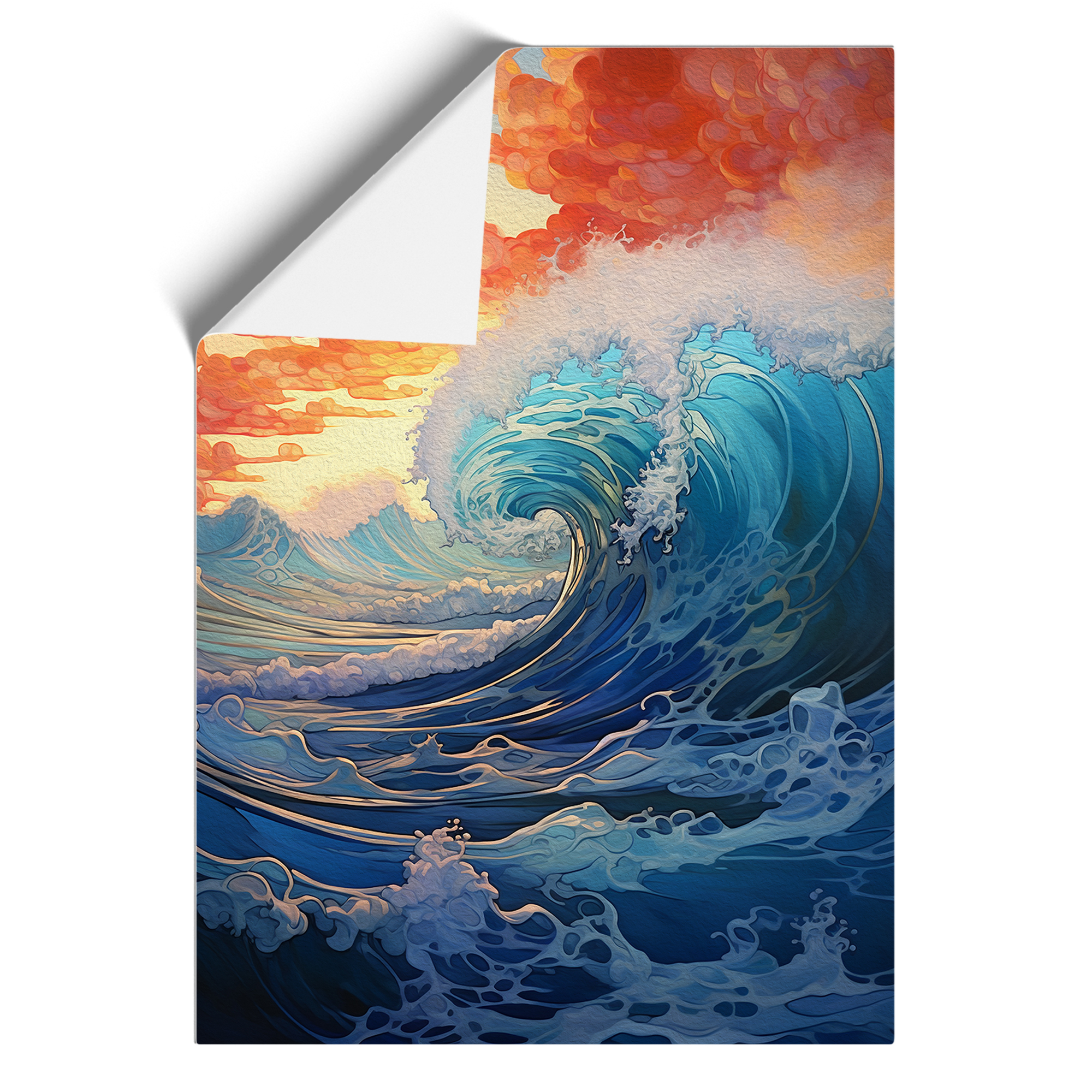 Ocean Informel No.3 Framed Canvas Wall Art Print Poster Picture, Home Decor - Picture 8 of 8