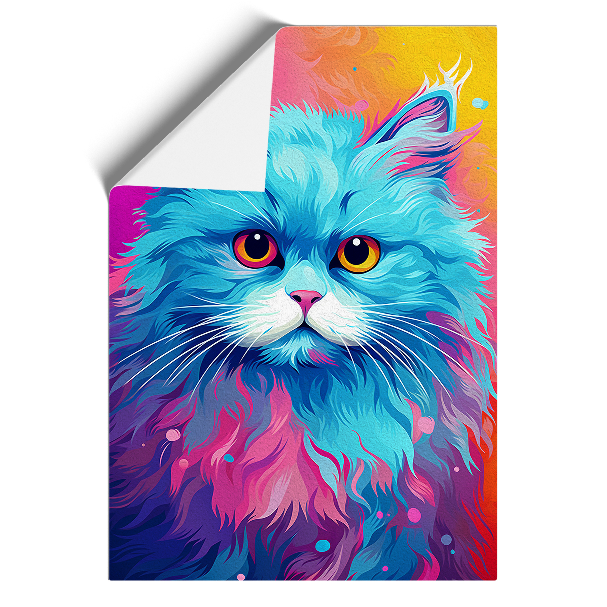 Persian Cat Pop No.2 Framed Canvas Wall Art Print Poster Picture, Home Decor - Picture 8 of 8