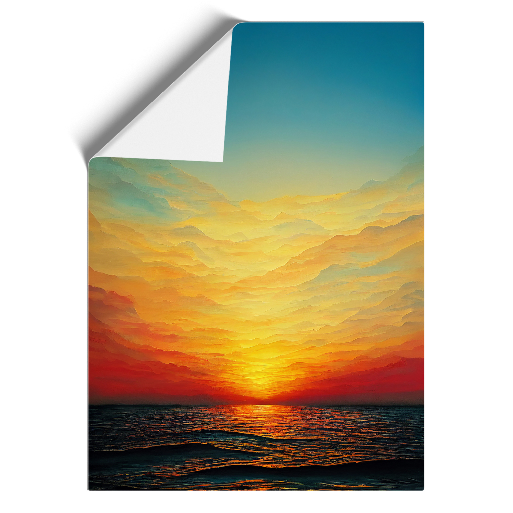 Royal Ocean Sunset Wall Art Print Framed Canvas Picture Poster Decor Living Room