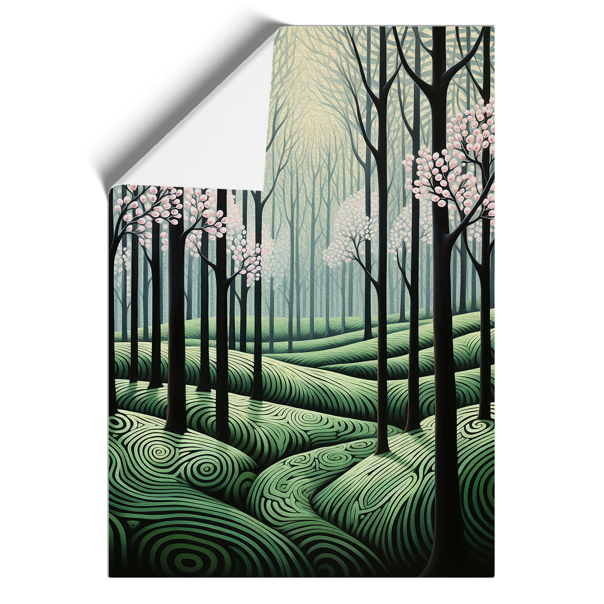 Spring Forest Op No.2 Framed Canvas Wall Art Print Poster Picture, Home Decor - Picture 8 of 8
