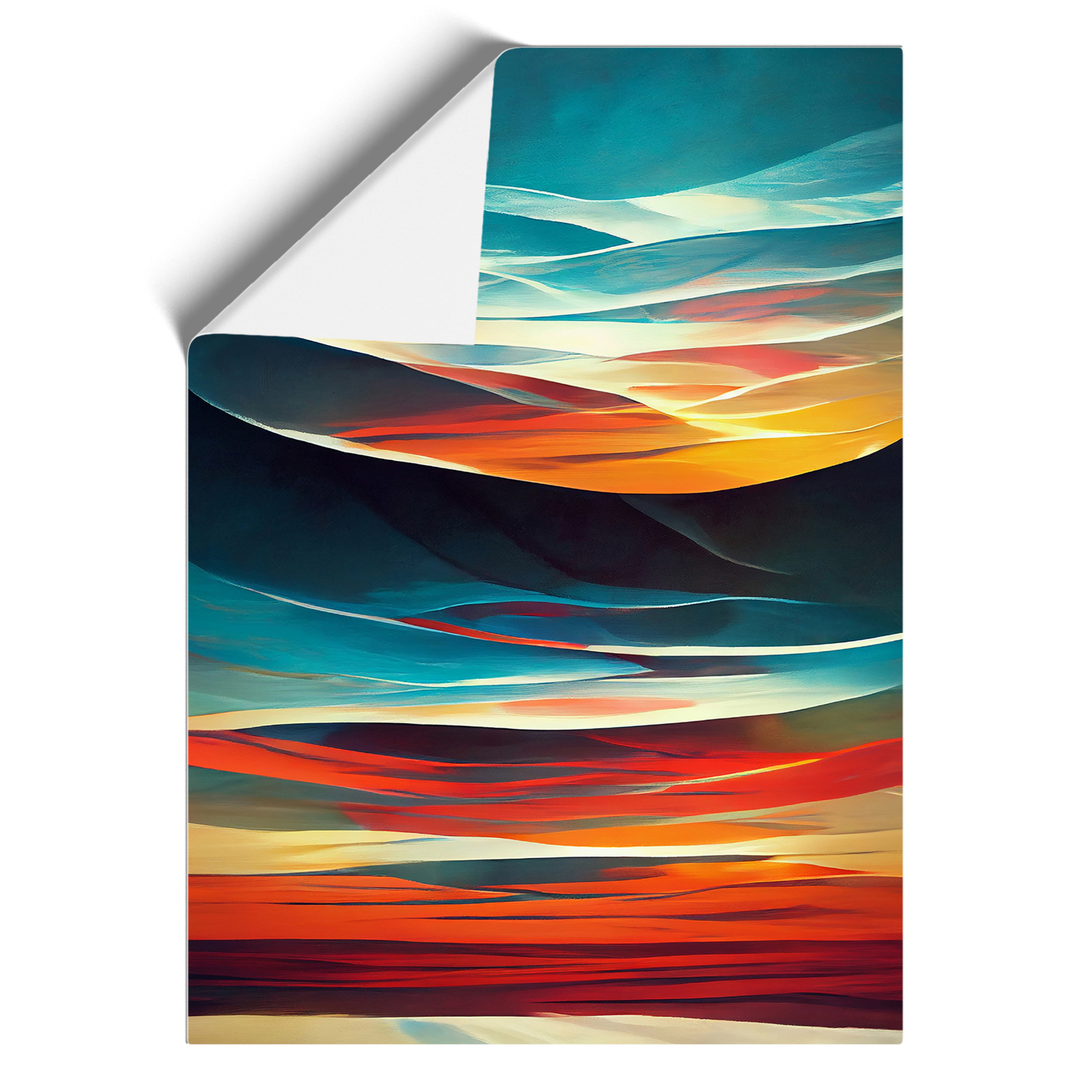 Sunset In Abstract No.1 Framed Canvas Wall Art Print Poster Picture, Home Decor - Picture 8 of 8