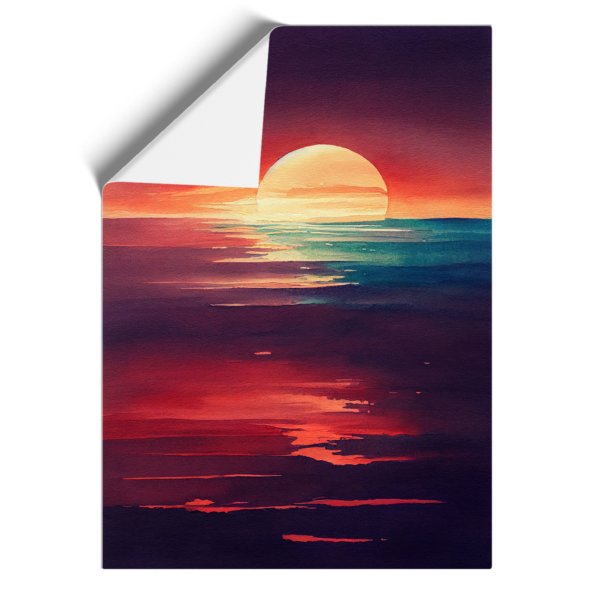 Sunset Art No.7 Framed Canvas Wall Art Print Poster Picture, Home Decor - Picture 8 of 8