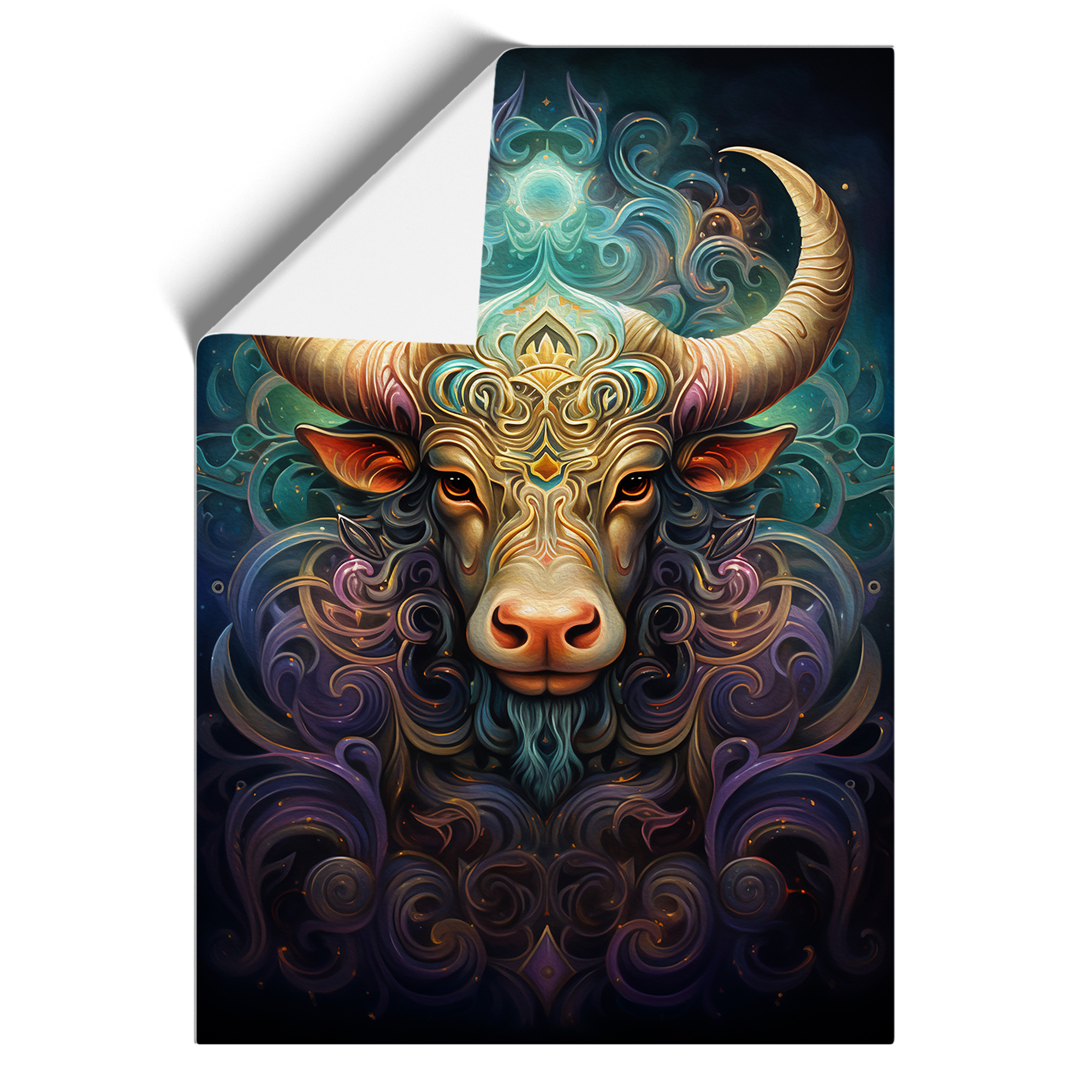 Taurus Zodiac Hard Edge Wall Art Print Framed Canvas Picture Poster Decor - Picture 8 of 8