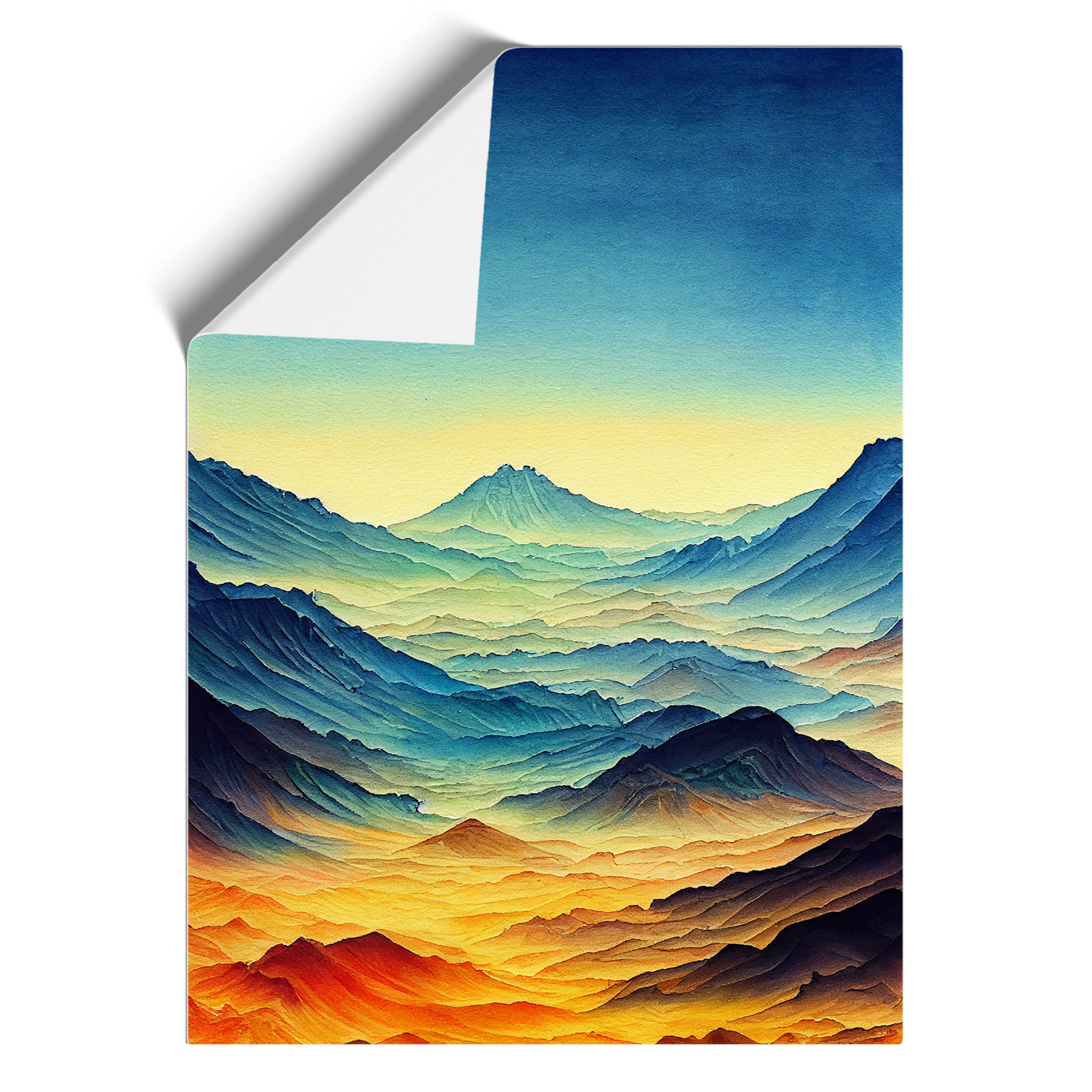 Mountain Landscape No.2 Framed Canvas Wall Art Print Poster Picture, Home Decor - Picture 8 of 8