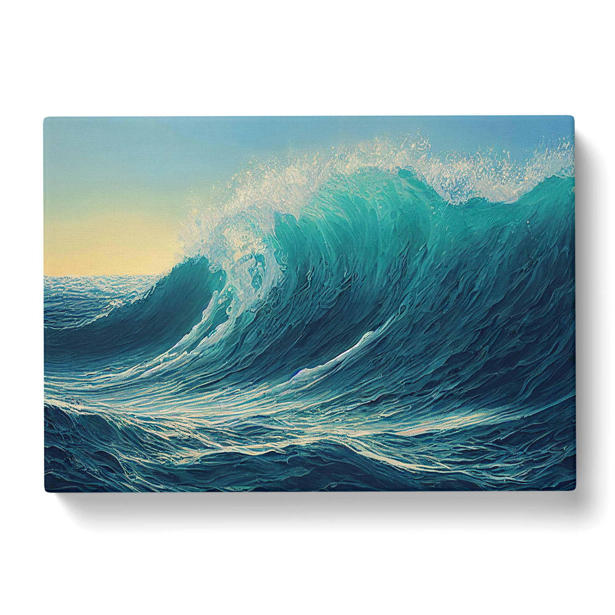Graceful Ocean Wave Canvas Wall Art Print Framed Home Decor