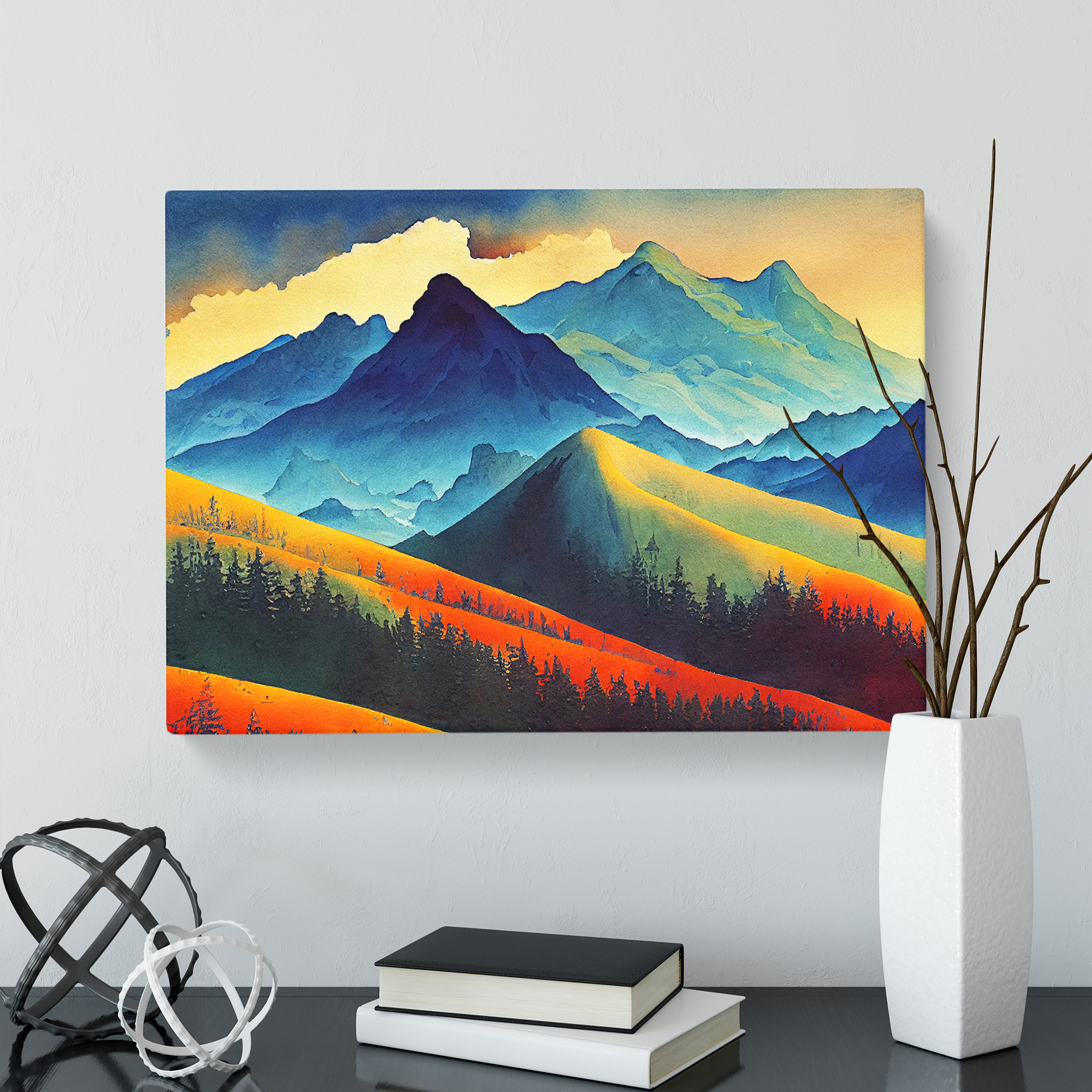 絵画 Mountain Landscape Mountain-Landscape-