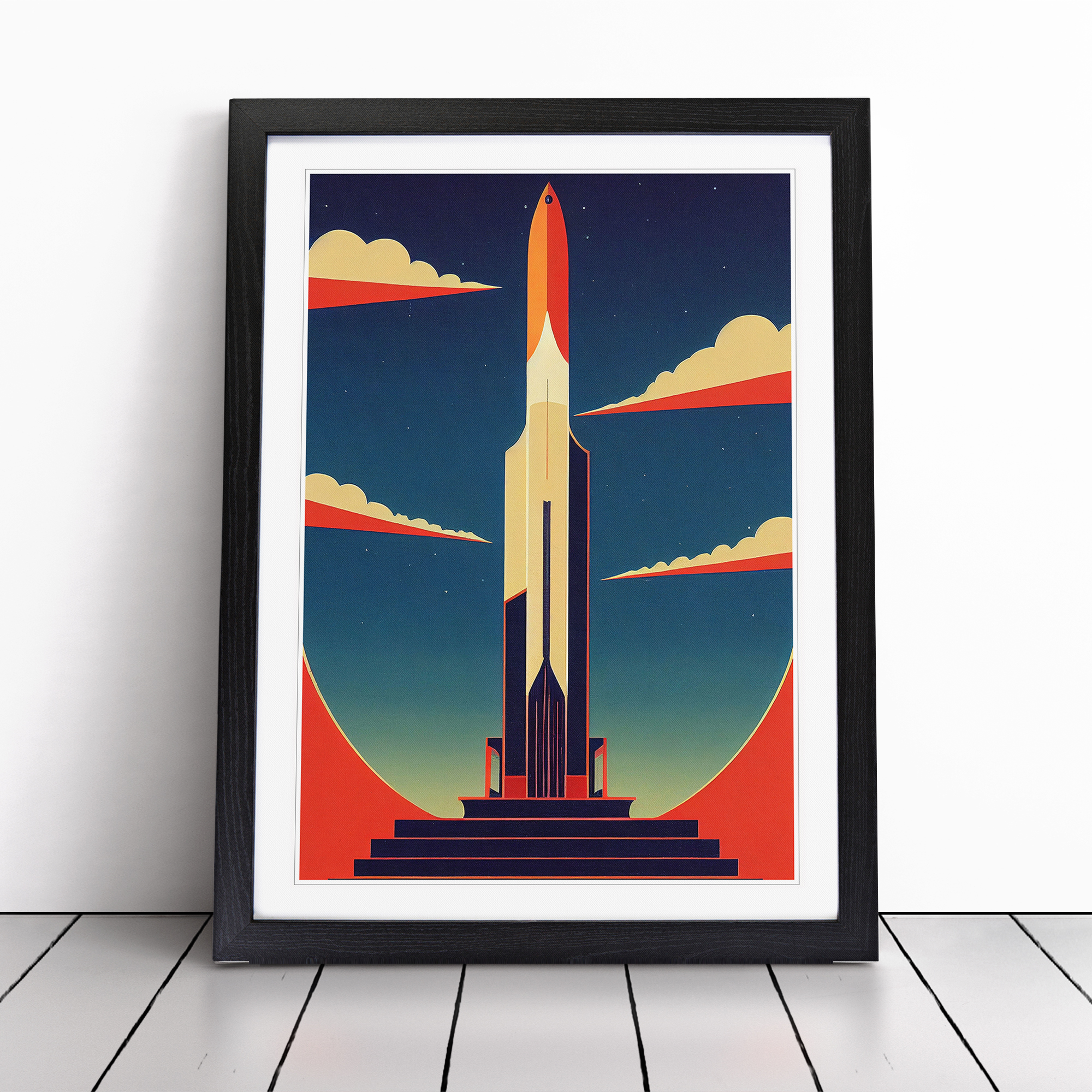 Spaceship-Rocket-Art-Deco-No.2