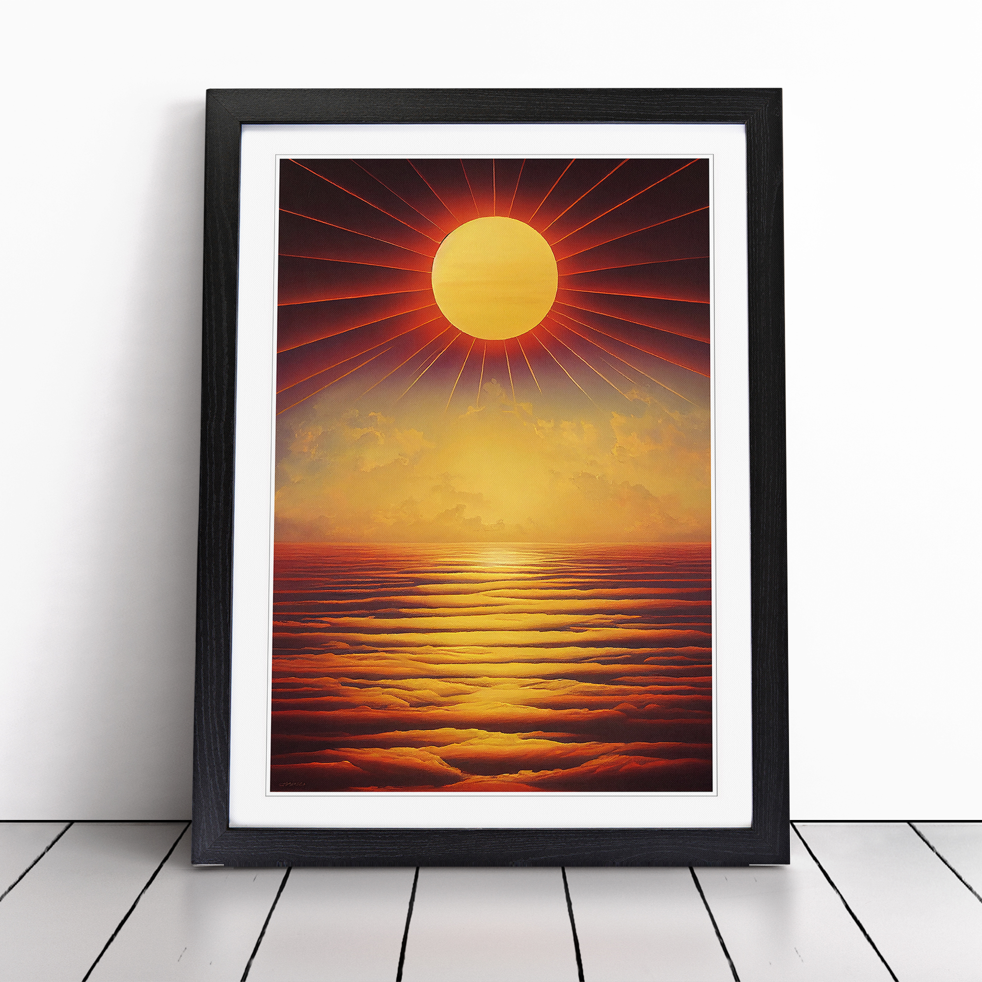 アートポスターダイアン・ロマネロ＜EVENING　SUN＞ Sun Art Vol.6 Framed Wall Art Print Home Decor Ready to Hang | eBay