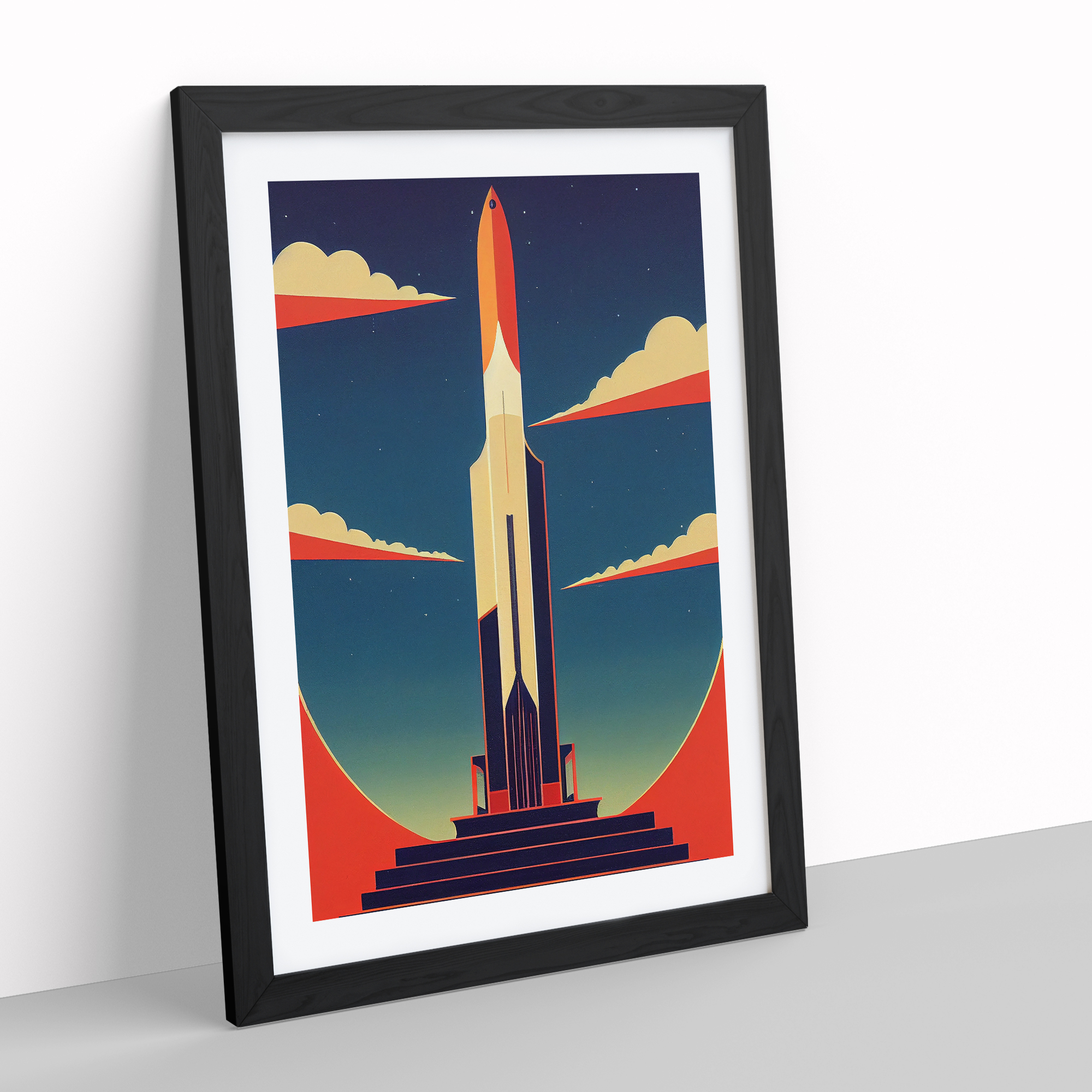Spaceship-Rocket-Art-Deco-No.2