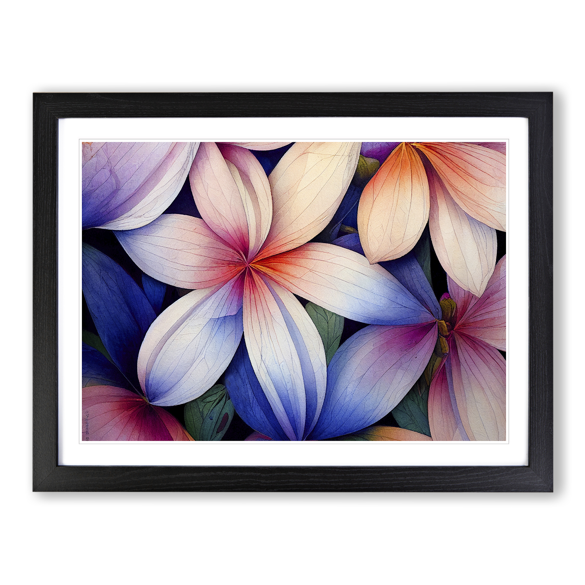 Bright Flowers Wall Art Print Framed Canvas Picture Poster Decor Living Room