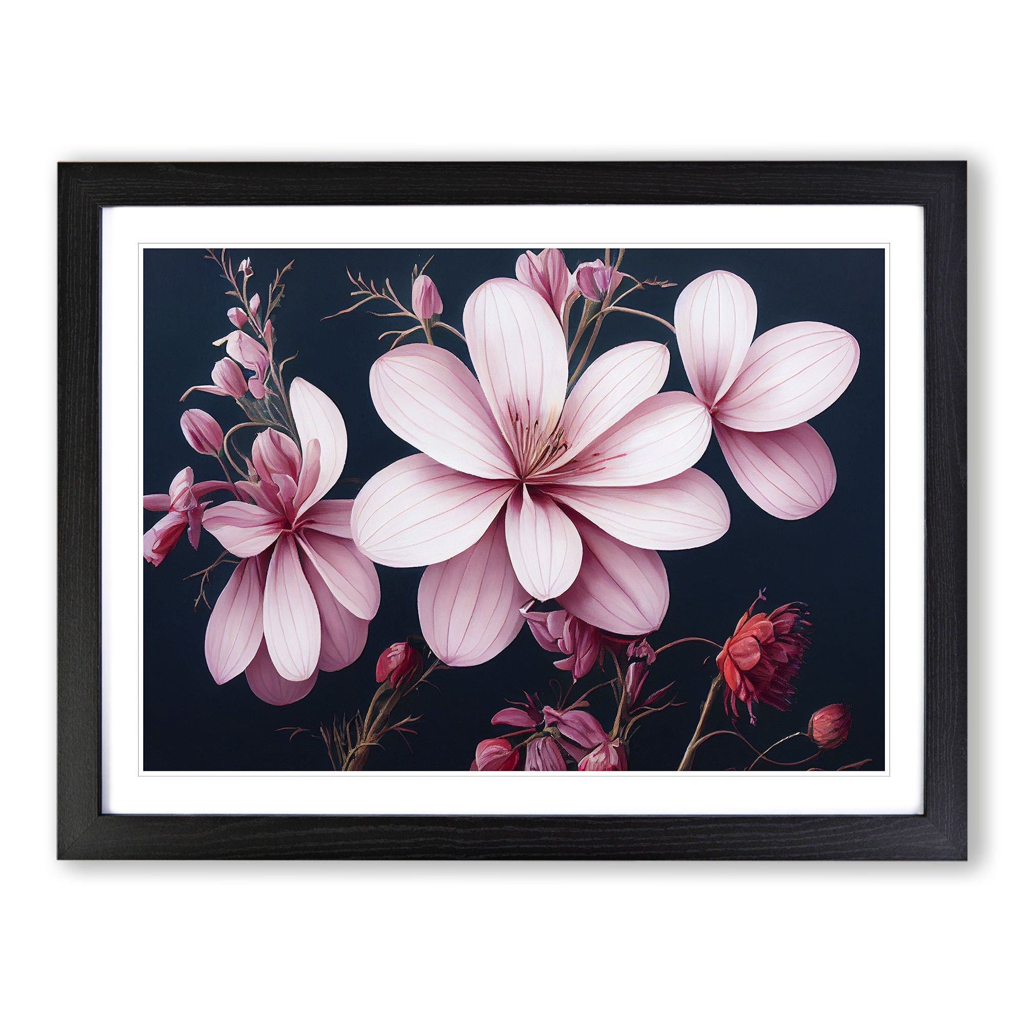 Inspiring Flowers Framed Canvas Wall Art Print Poster Picture, Home Decor - Picture 5 of 8