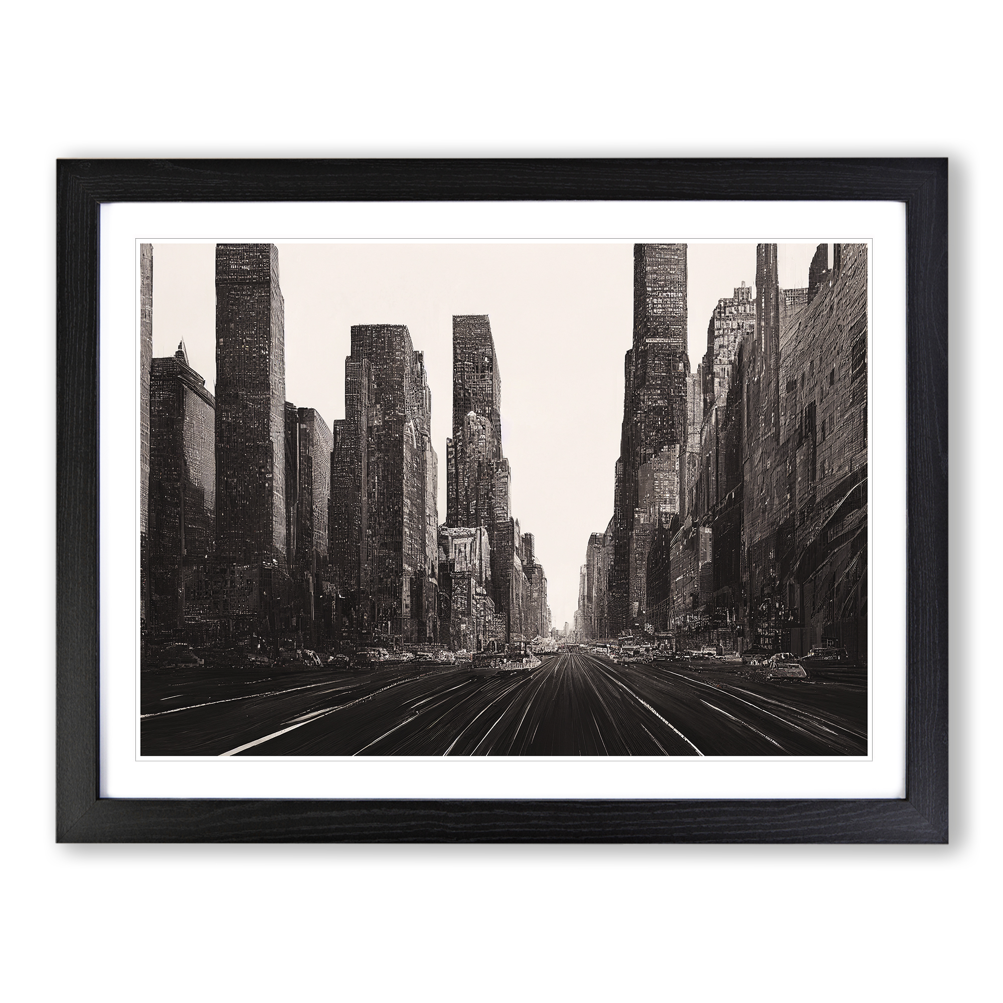 Vintage New York Skyline Vol.2 Wall Art Print Framed Canvas Picture Poster Decor-image
