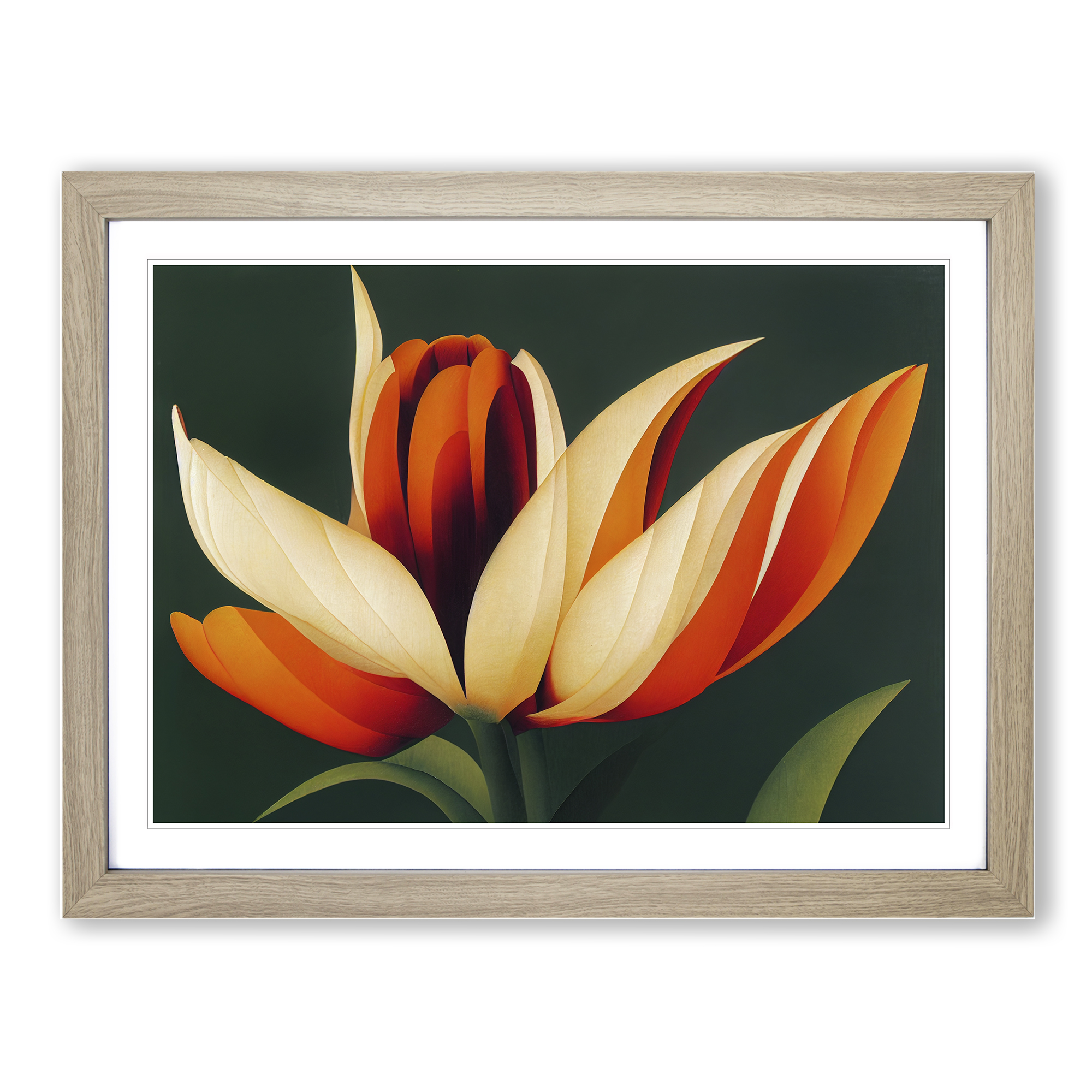 Bright Flower Wall Art Print Framed Canvas Picture Poster Decor Living Room