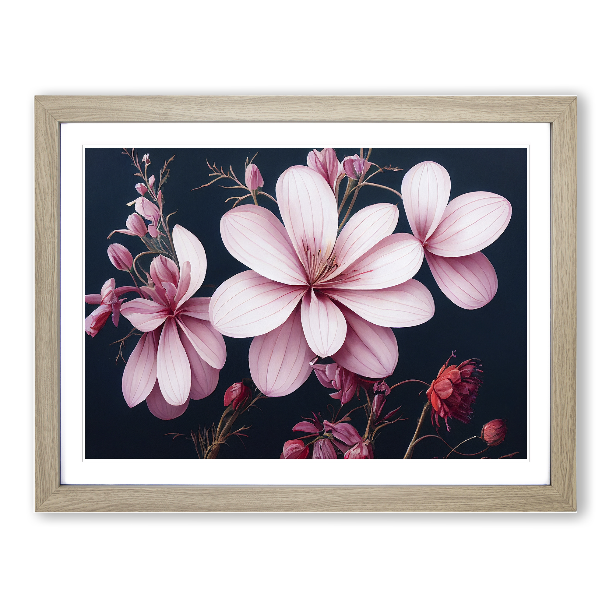 Inspiring Flowers Framed Canvas Wall Art Print Poster Picture, Home Decor - Picture 6 of 8