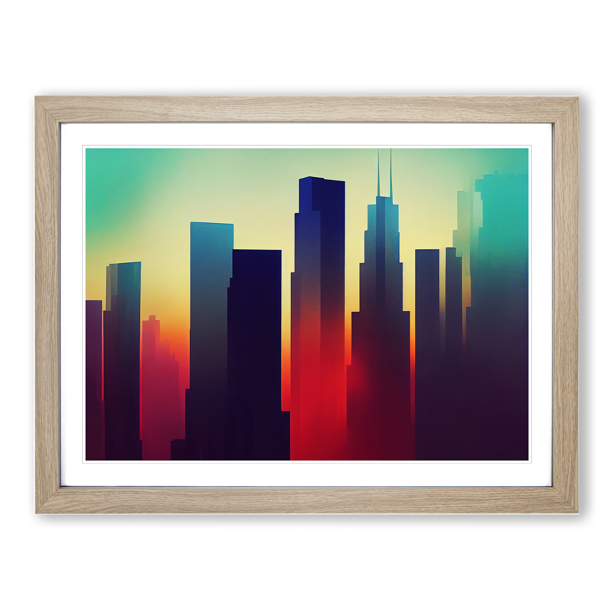 Royal Skyscraper Skyline Wall Art Print Framed Canvas Picture Poster ...