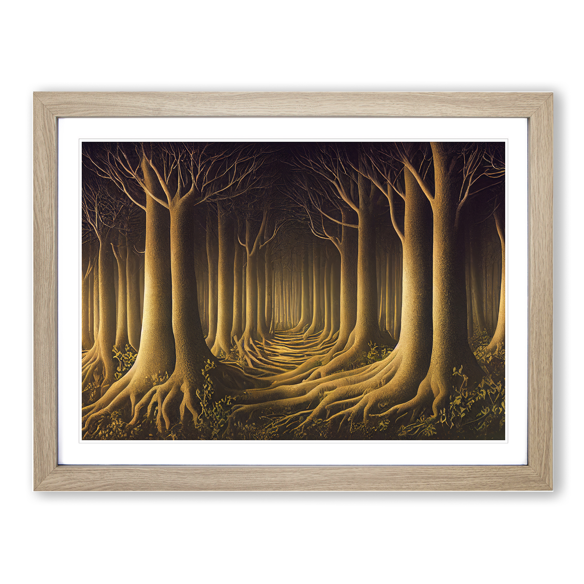 Süßer Wald Wandbild Kunstdruck gerahmt Leinwand Bild Poster Deko Wohnzimmer - Bild 6 von 8
