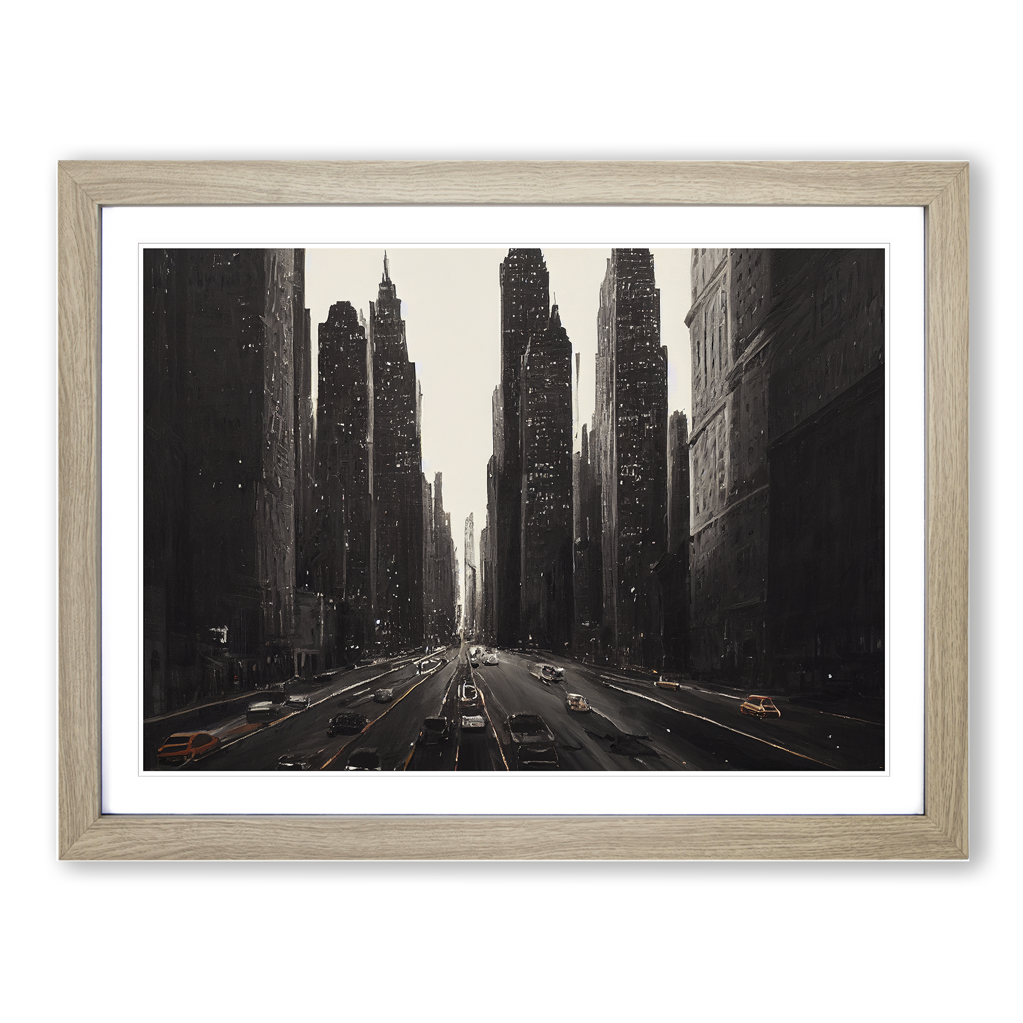 Vintage New York Skyline Vol.3 Wall Art Print Framed Canvas Picture Poster Decor-image