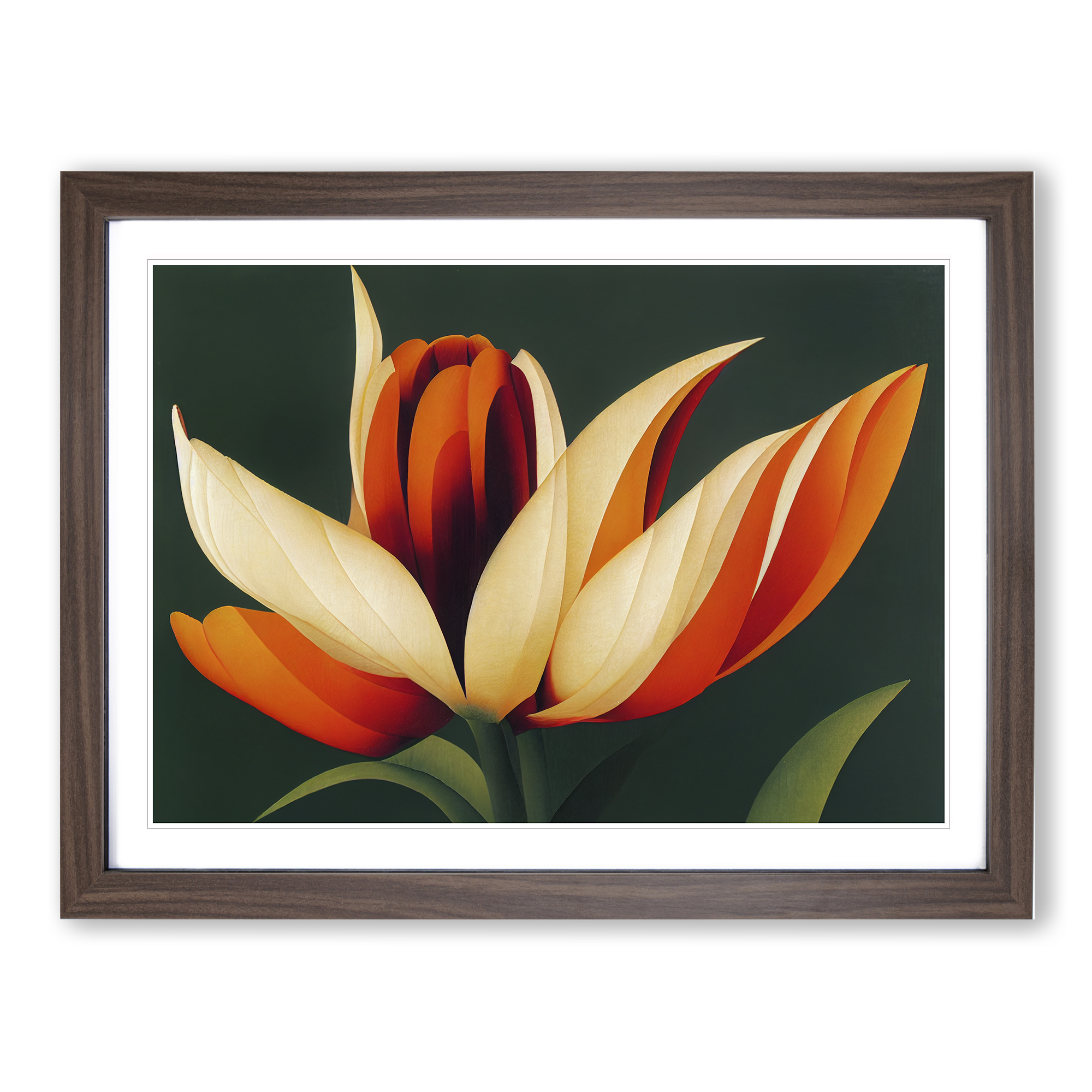 Bright Flower Wall Art Print Framed Canvas Picture Poster Decor Living Room