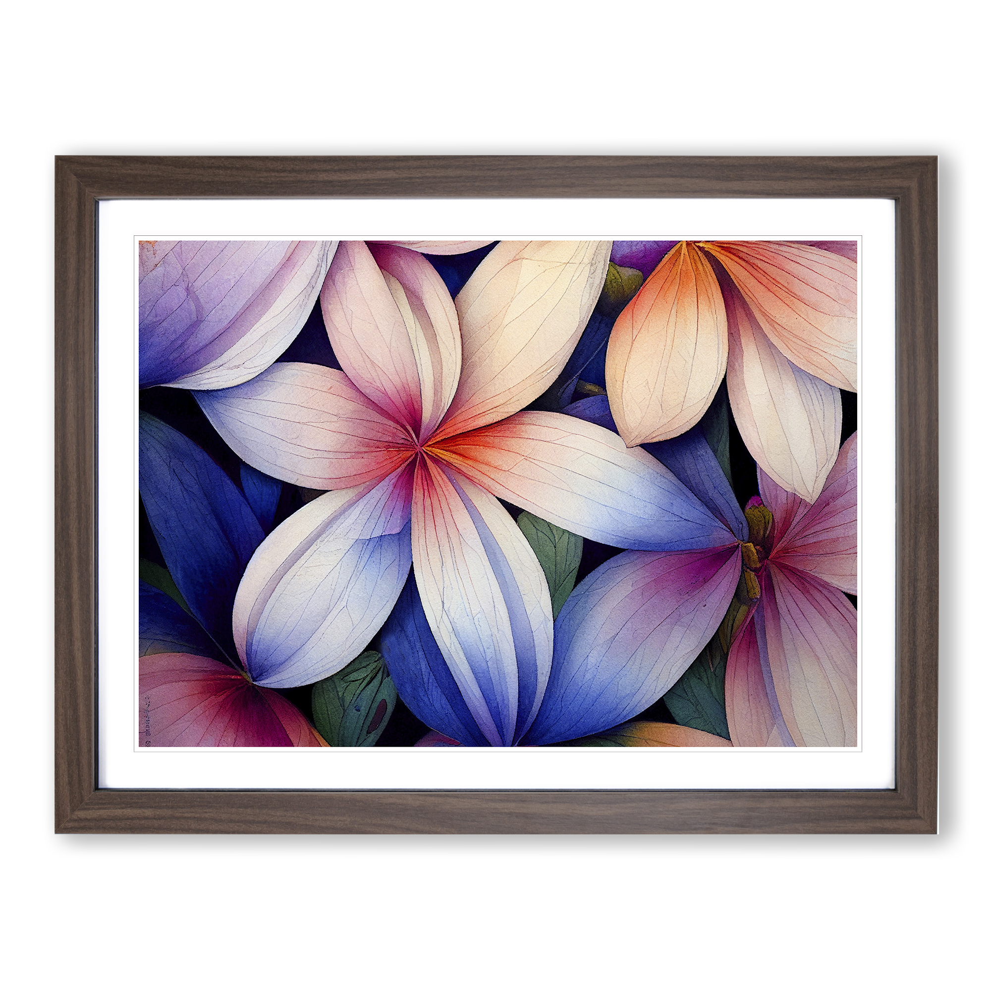 Bright Flowers Wall Art Print Framed Canvas Picture Poster Decor Living Room