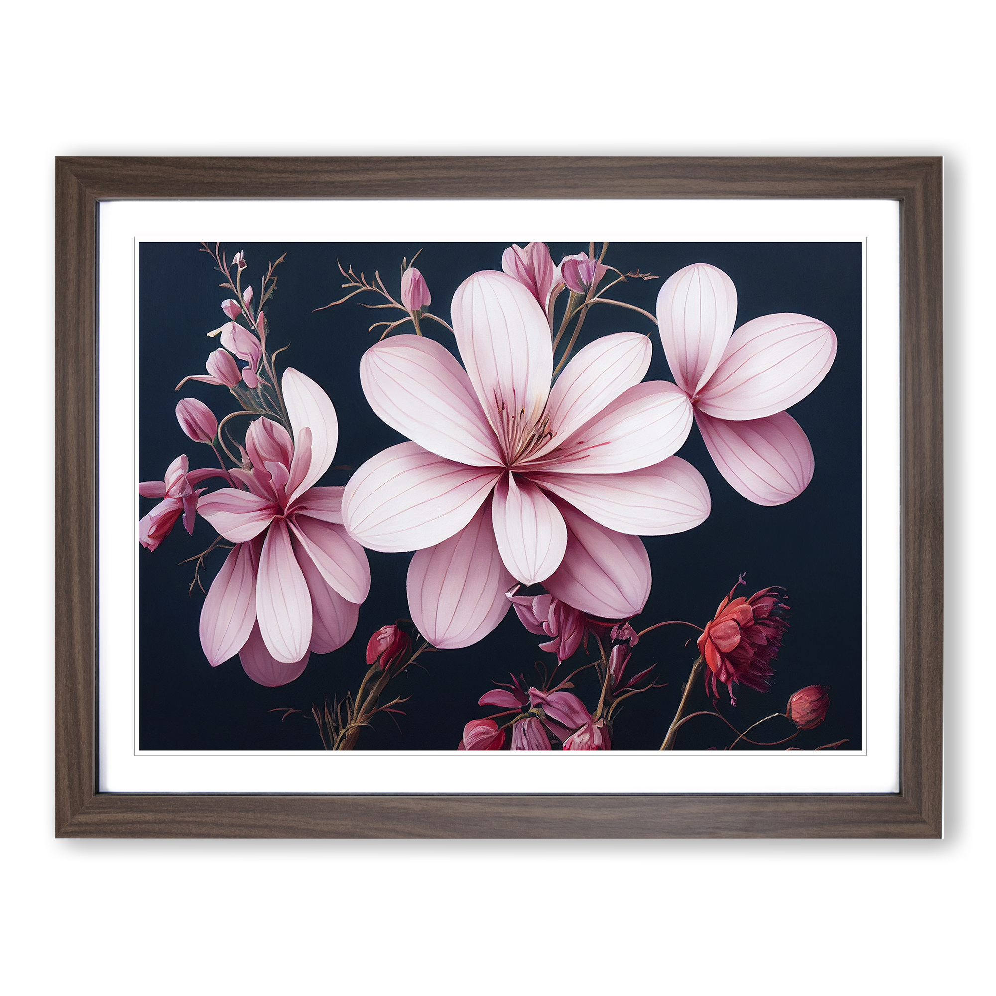 Inspiring Flowers Framed Canvas Wall Art Print Poster Picture, Home Decor - Picture 7 of 8