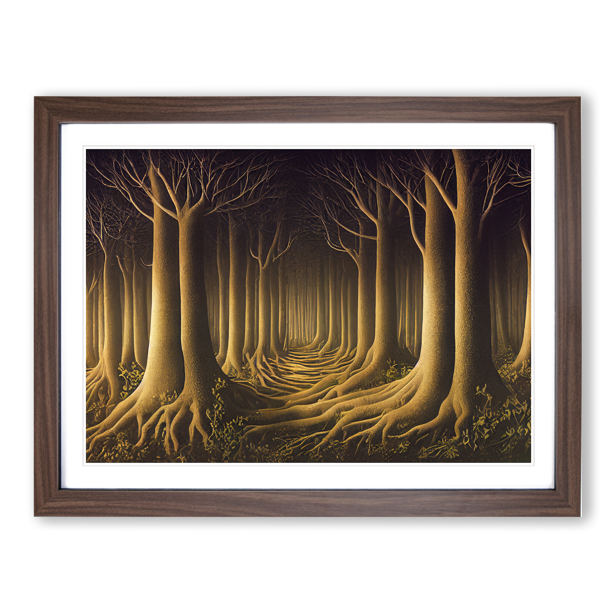 Süßer Wald Wandbild Kunstdruck gerahmt Leinwand Bild Poster Deko Wohnzimmer - Bild 7 von 8