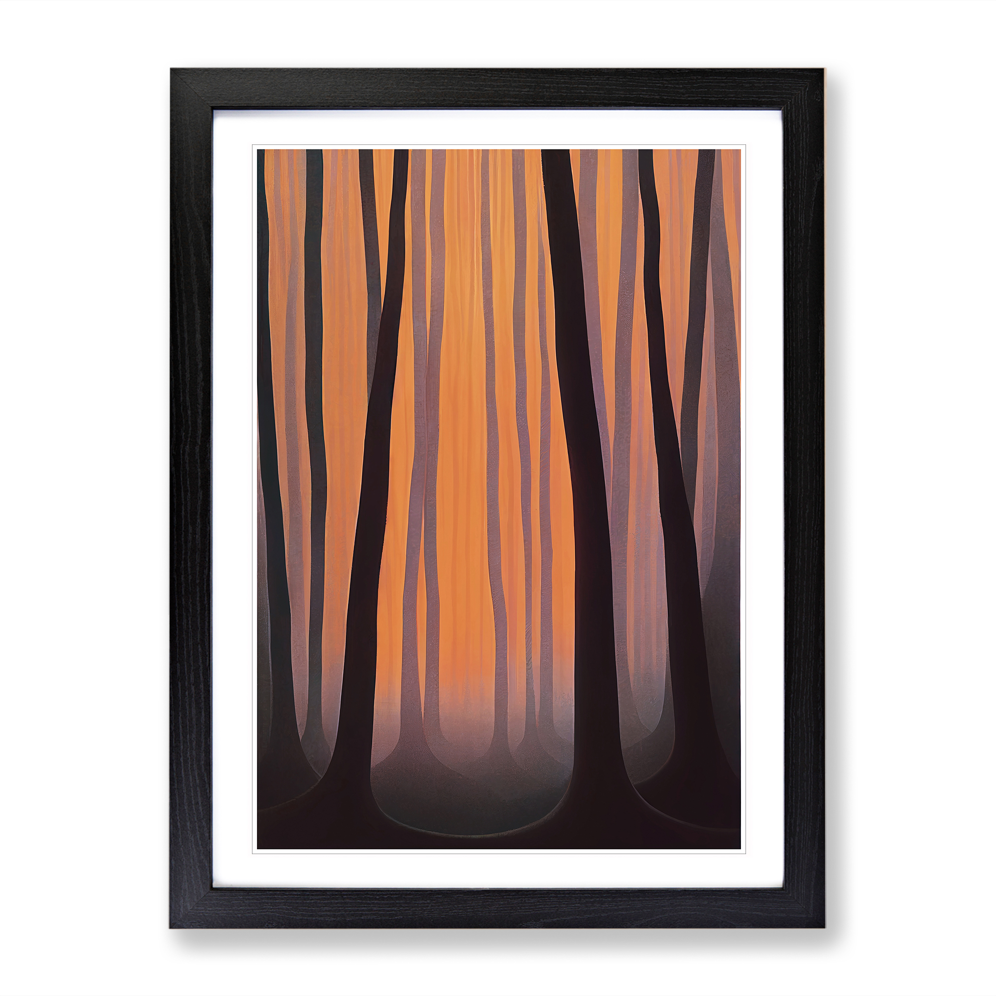 Abstract Autumnal Forest No.3 Framed Canvas Wall Art Print Poster Picture - Picture 5 of 8