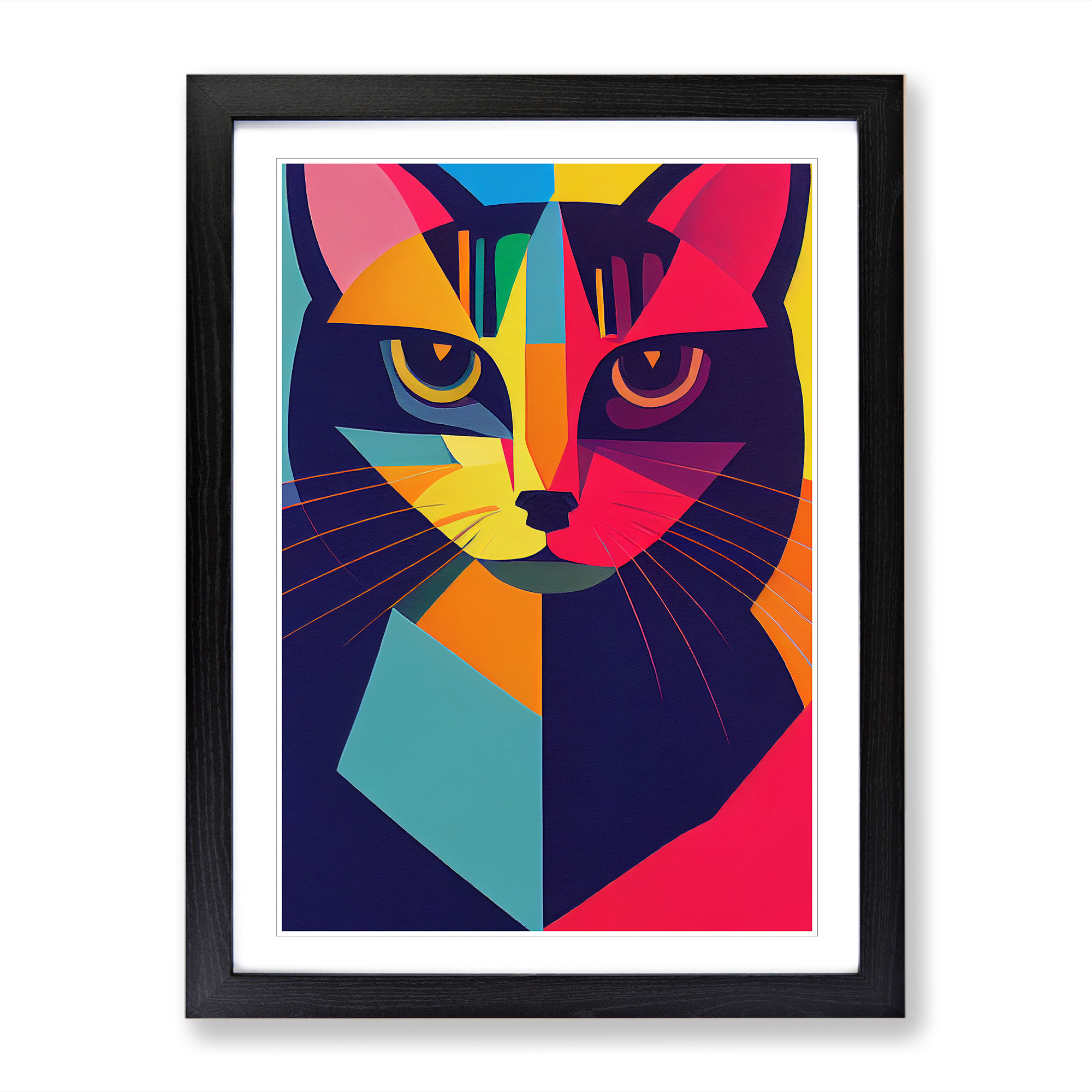Abstract Cat Vol.2 Framed Canvas Wall Art Print Poster Picture, Home Decor - Picture 5 of 8